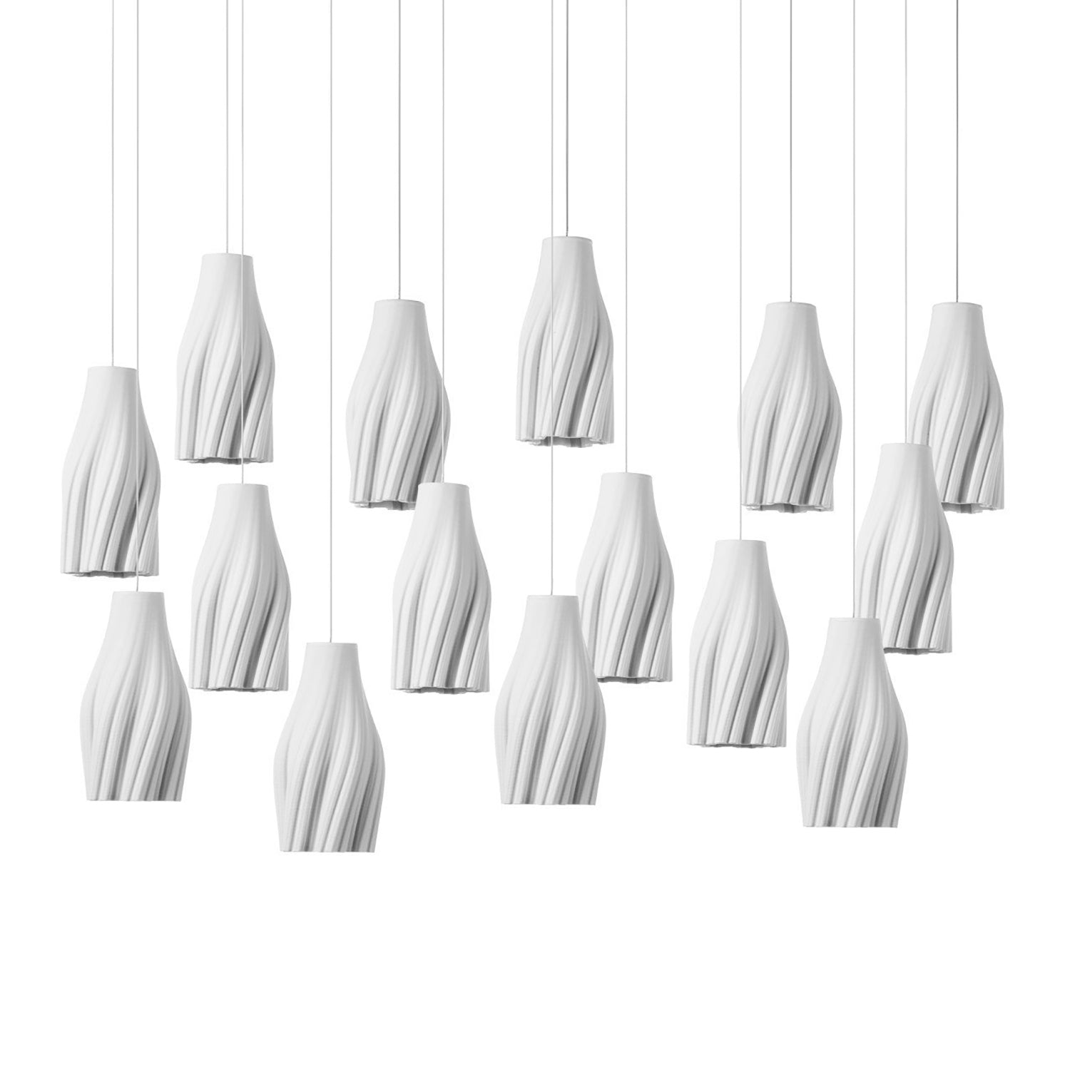 Currey & Co Posh 15 Linear Light Multi Drop Pendant