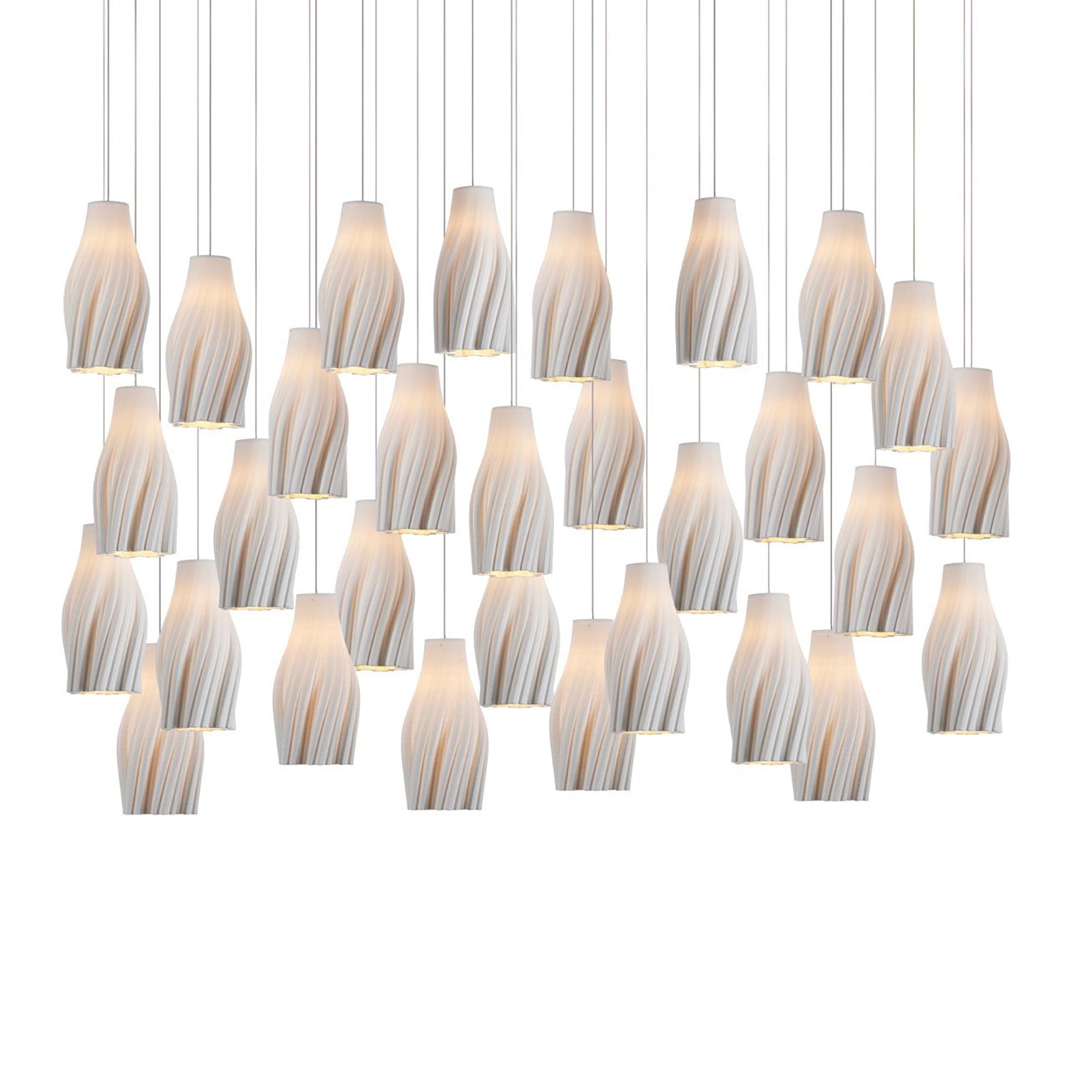 Currey & Co Posh 30 Linear Light Multi Drop Pendant