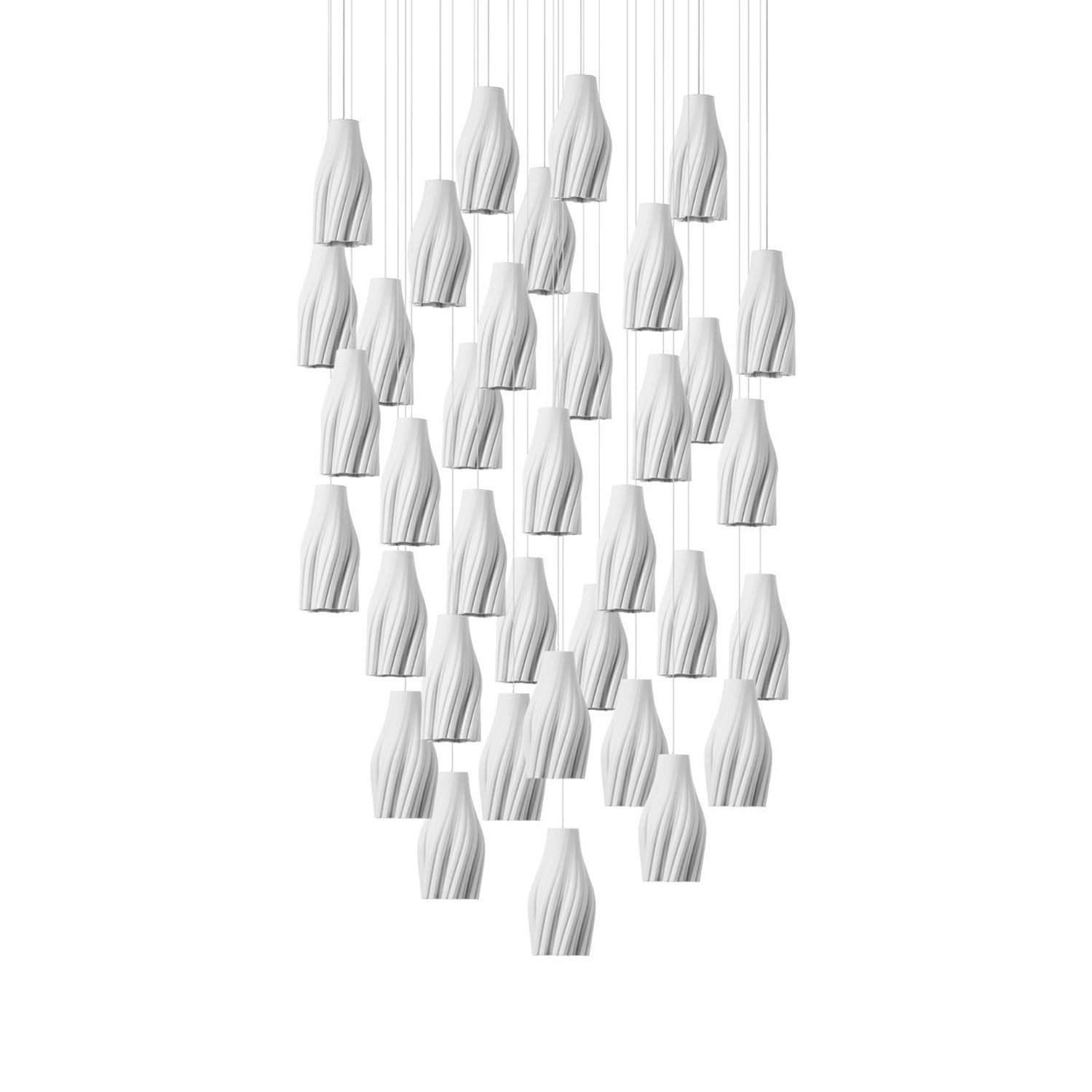 Currey & Co Posh 36 Light Multi Drop Pendant