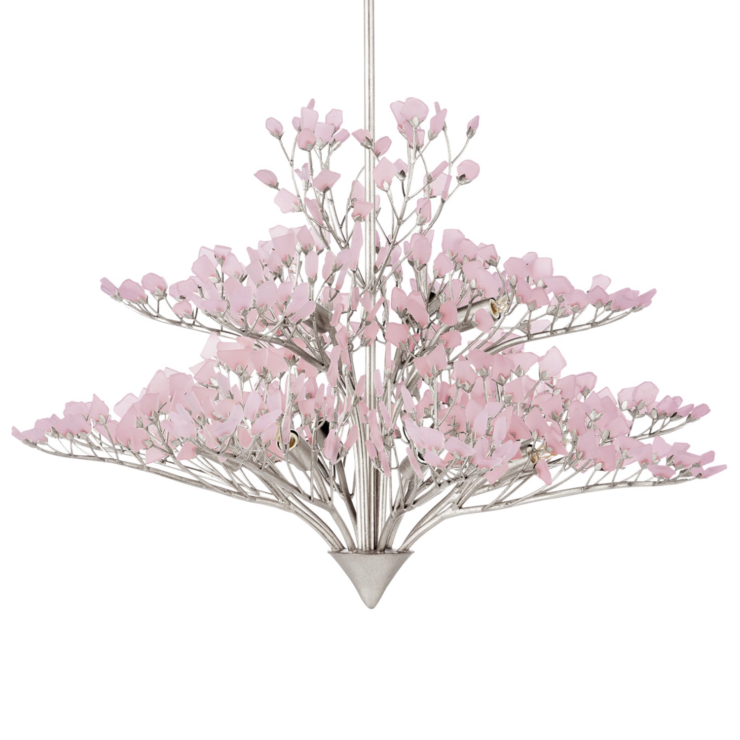 Currey & Co Fiorella Pink Chandelier