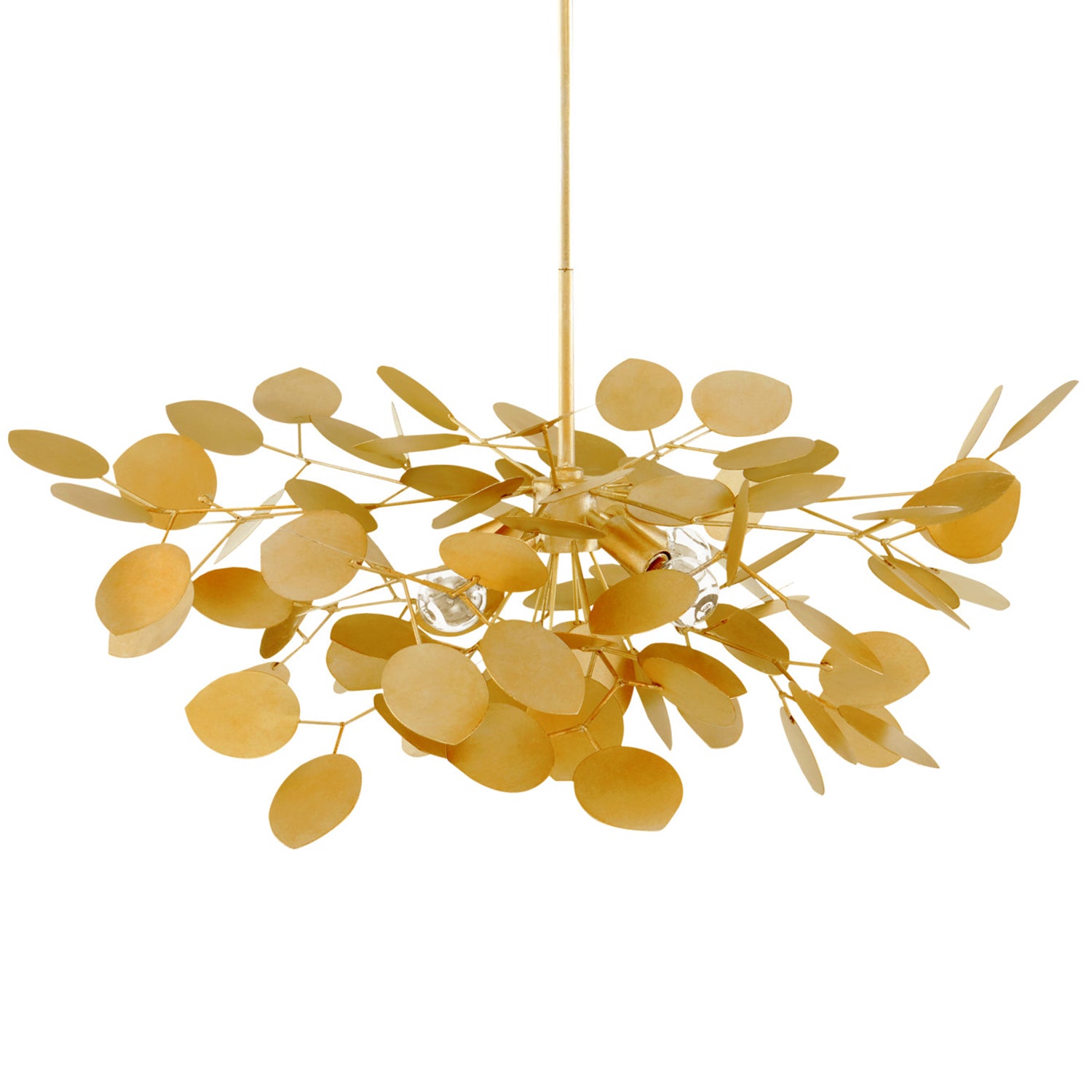 Currey & Co Lunaria Small Gold Chandelier