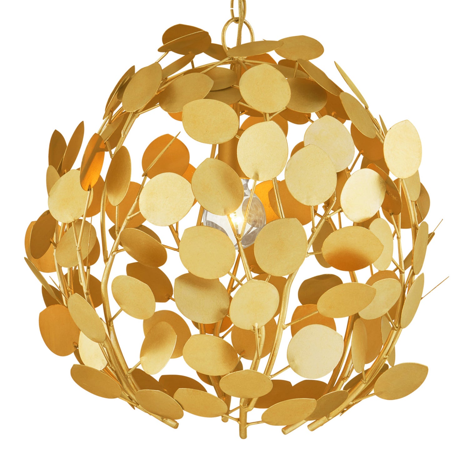 Currey & Co Lunaria Gold Orb Chandelier