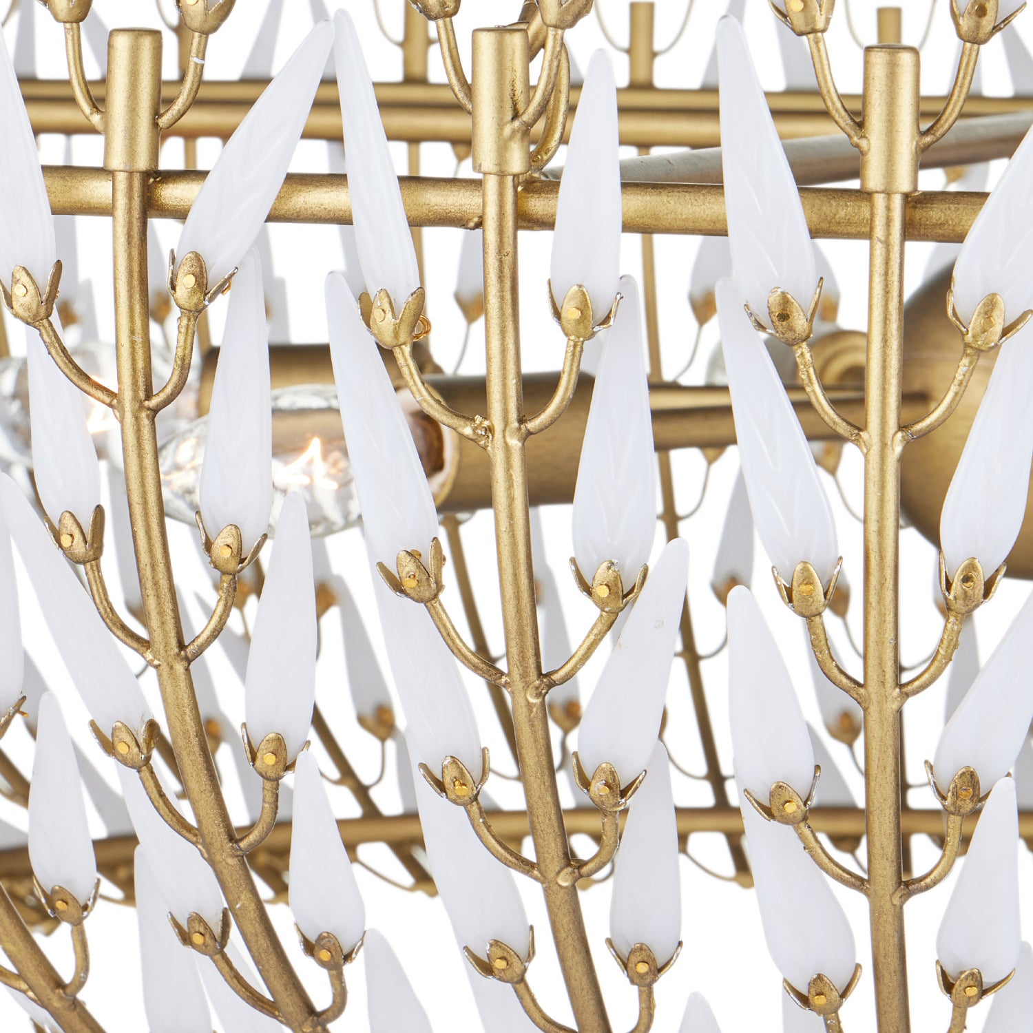 Currey & Co Magnum Opus Brass Medium Chandelier