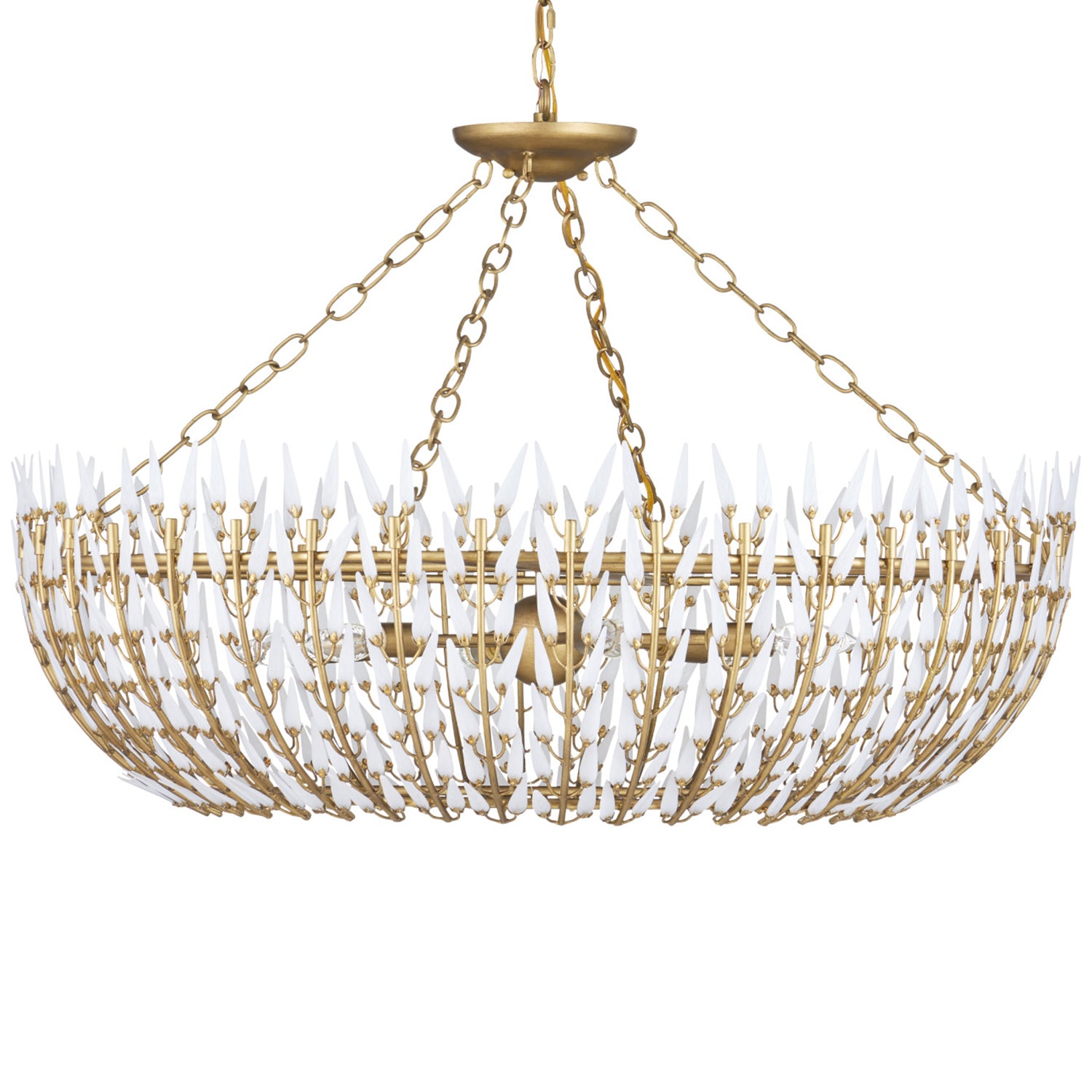 Currey & Co Magnum Opus Brass Medium Chandelier