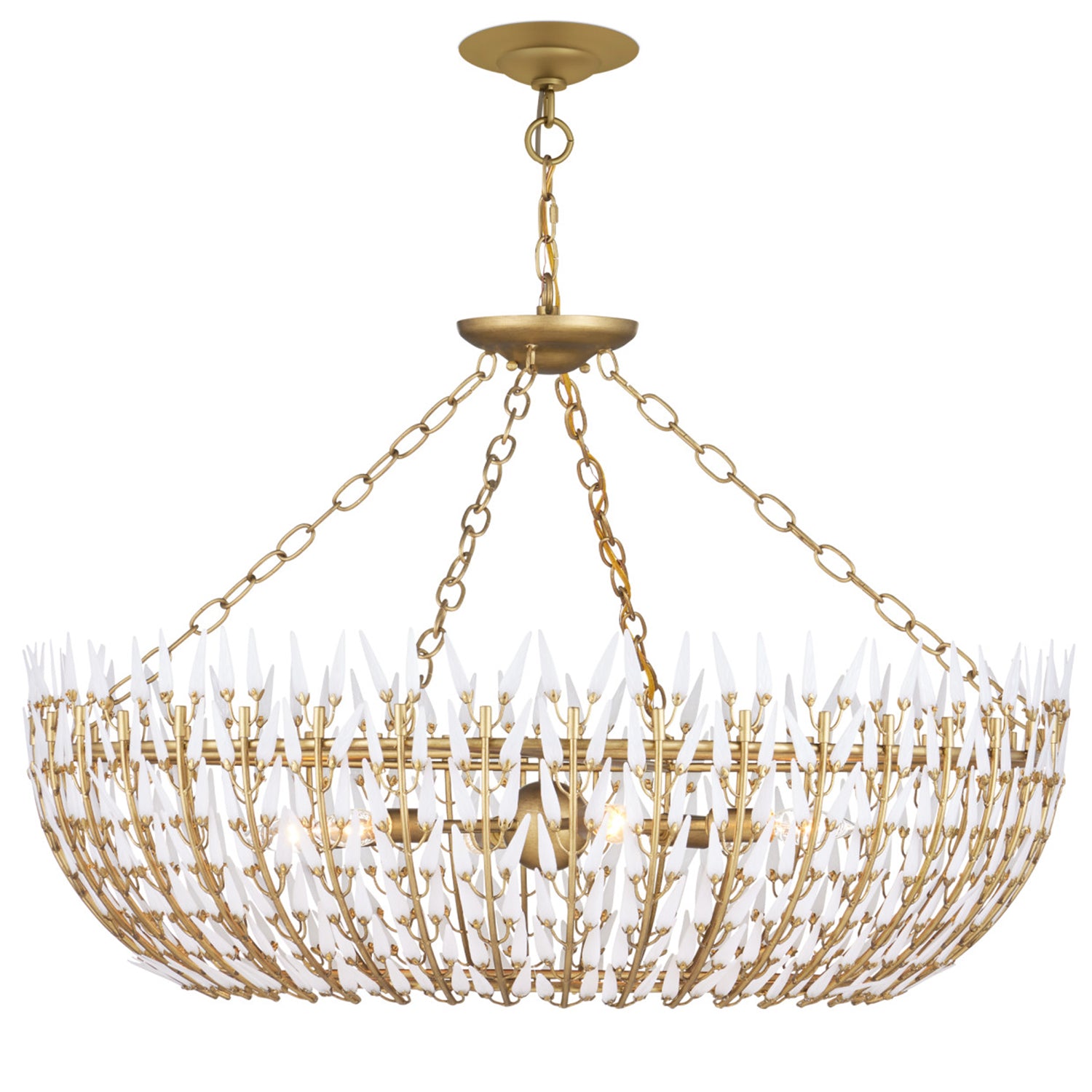 Currey & Co Magnum Opus Brass Medium Chandelier