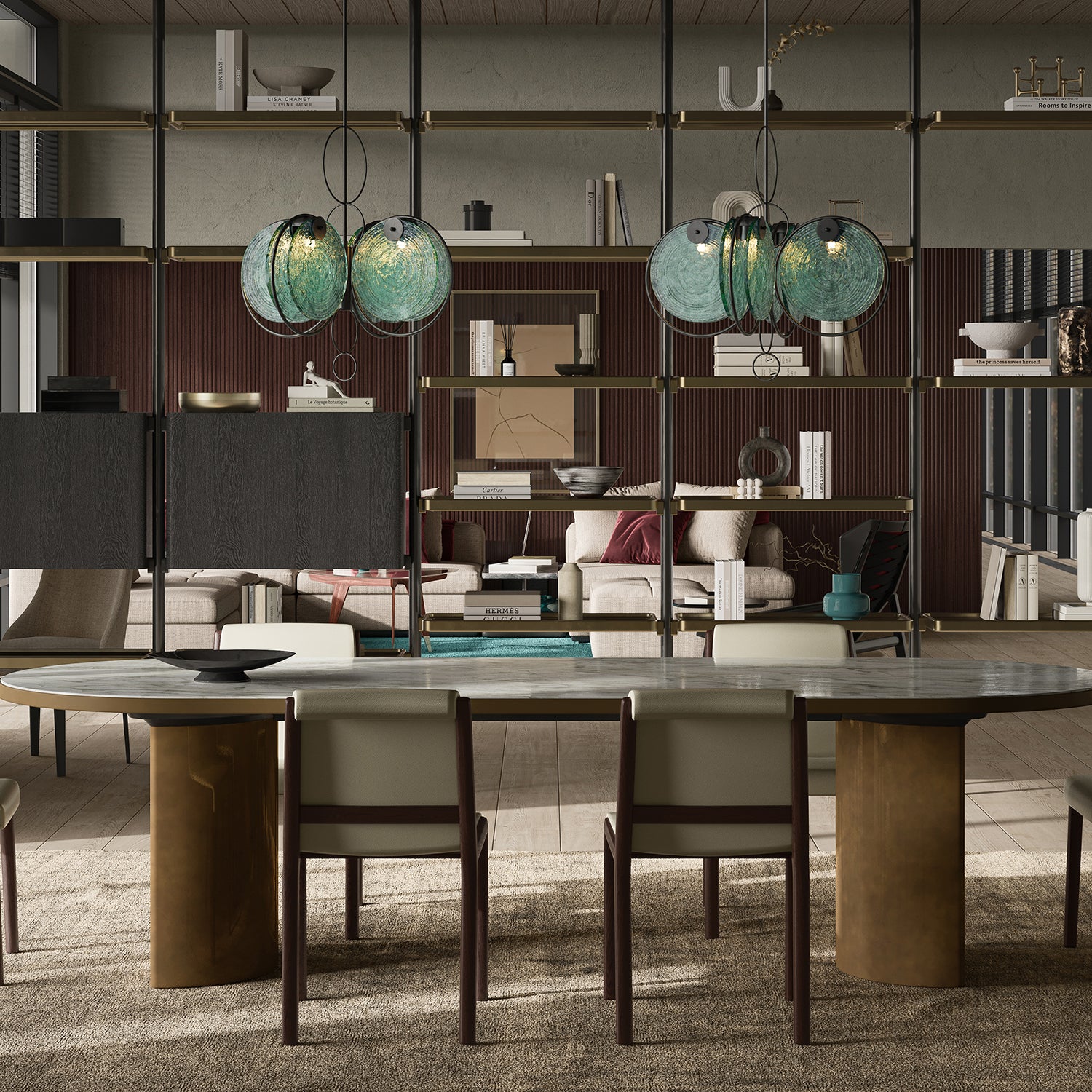 Currey & Co Vesica Piscis Chandelier