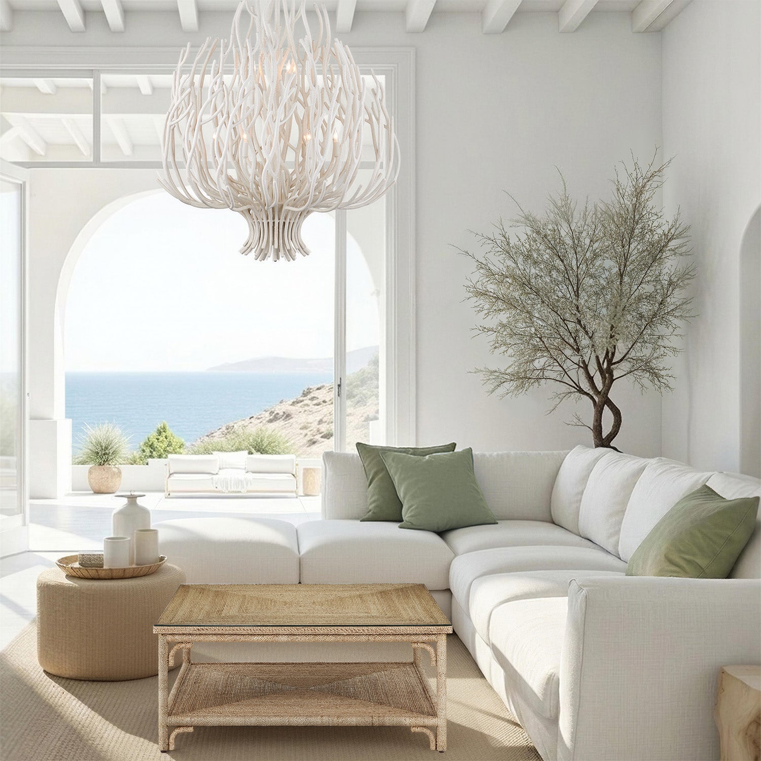 Currey & Co Seaward Extra Large Chandelier