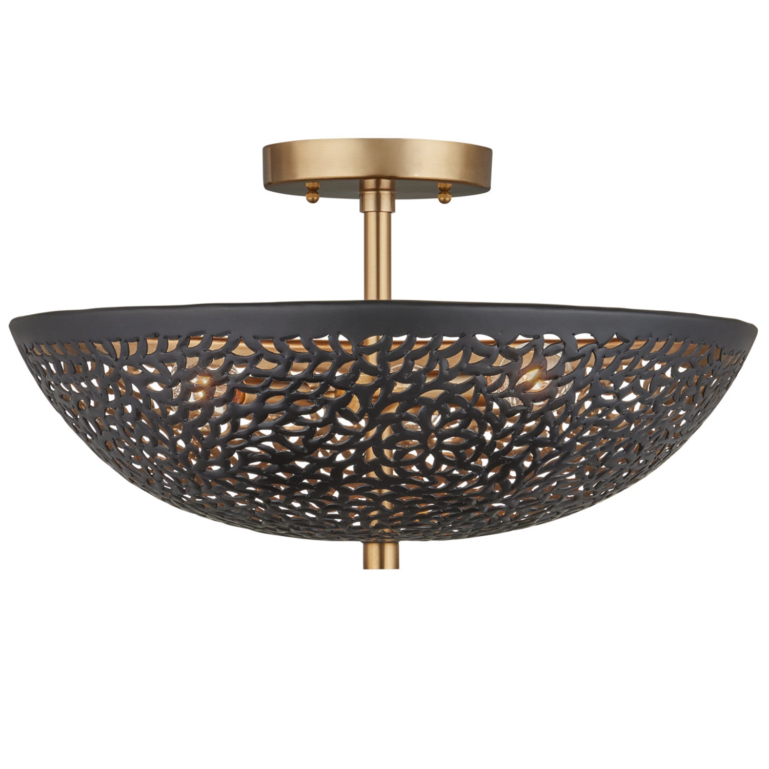 Currey & Co Jali Semi-Flush Mount