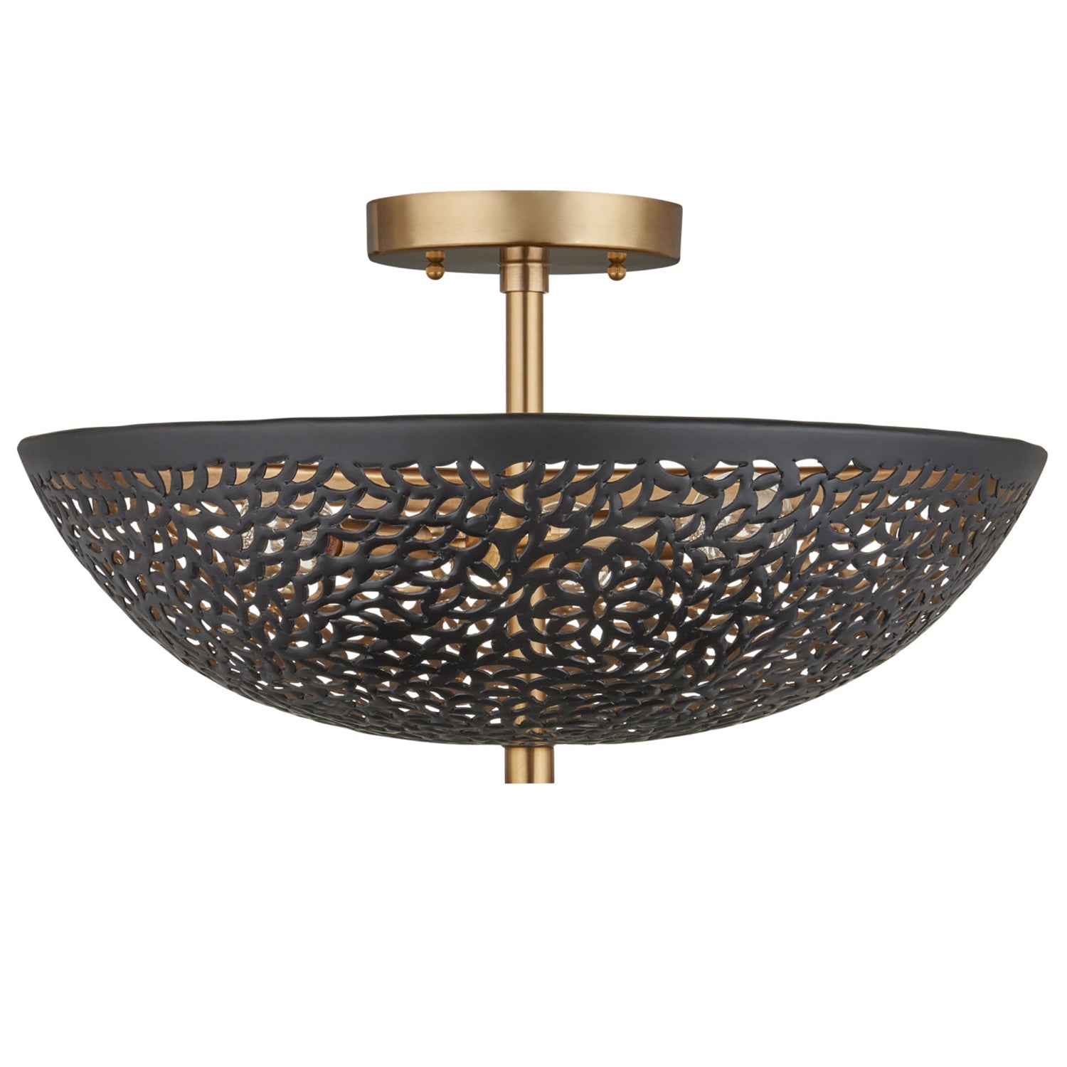 Currey & Co Jali Semi-Flush Mount