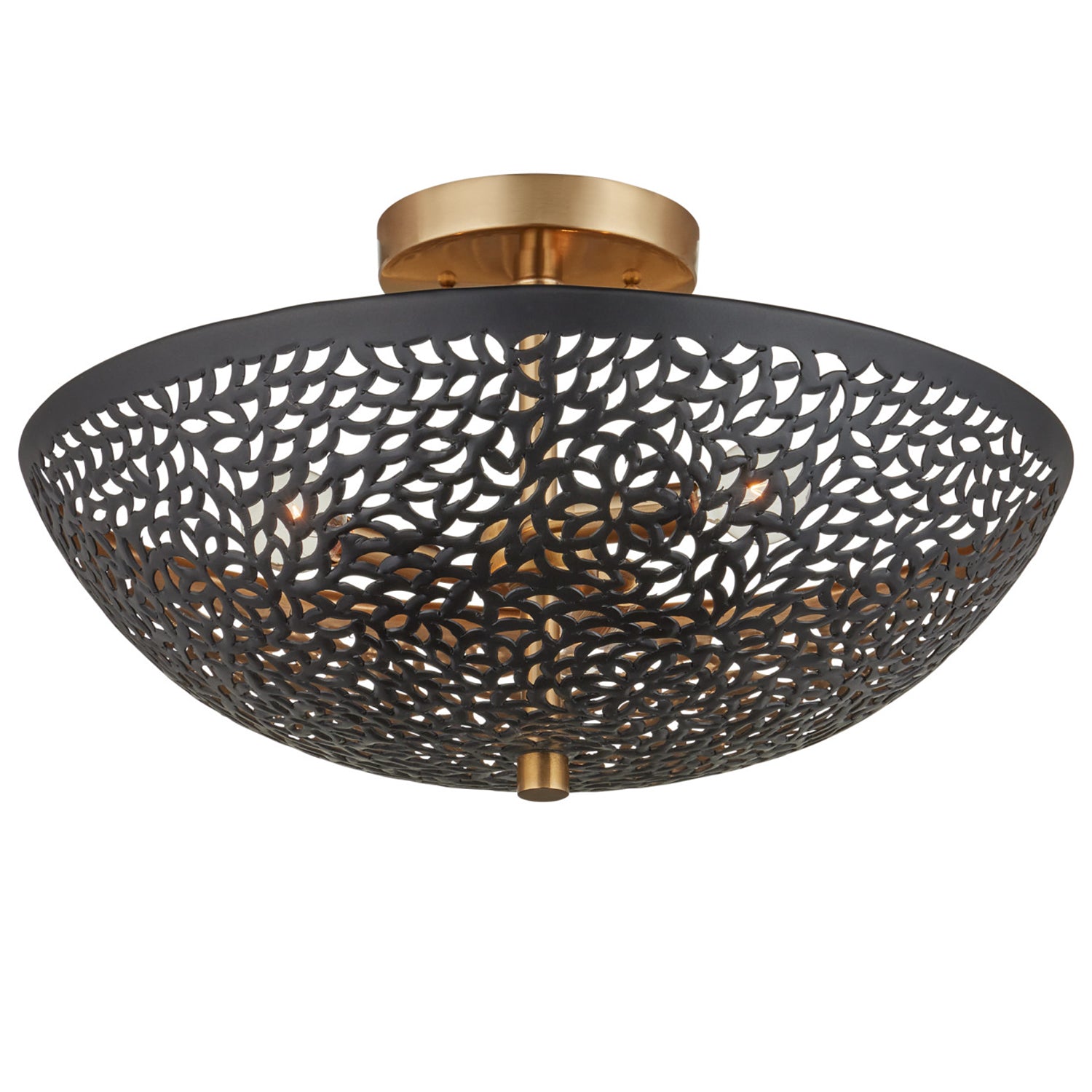 Currey & Co Jali Semi-Flush Mount