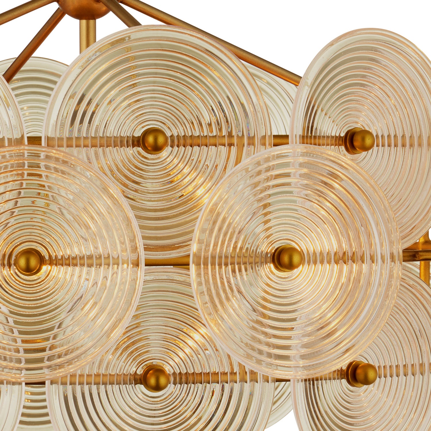 Currey & Co Whirlwind Gold Medium Chandelier