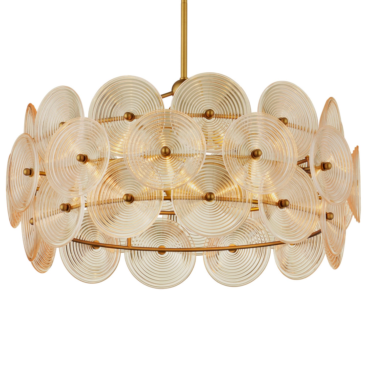 Currey & Co Whirlwind Gold Medium Chandelier