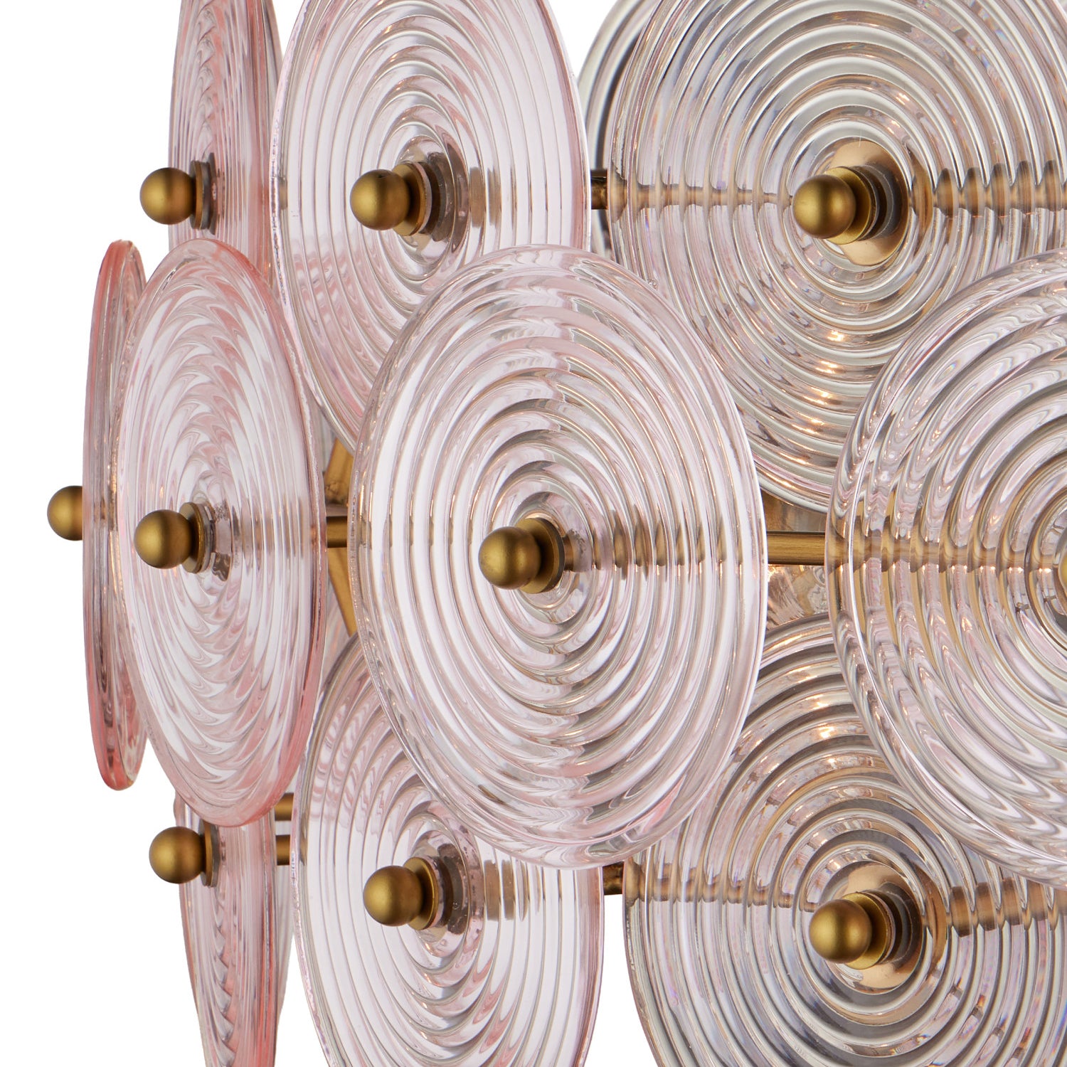 Currey & Co Whirlwind Pink Large Chandelier