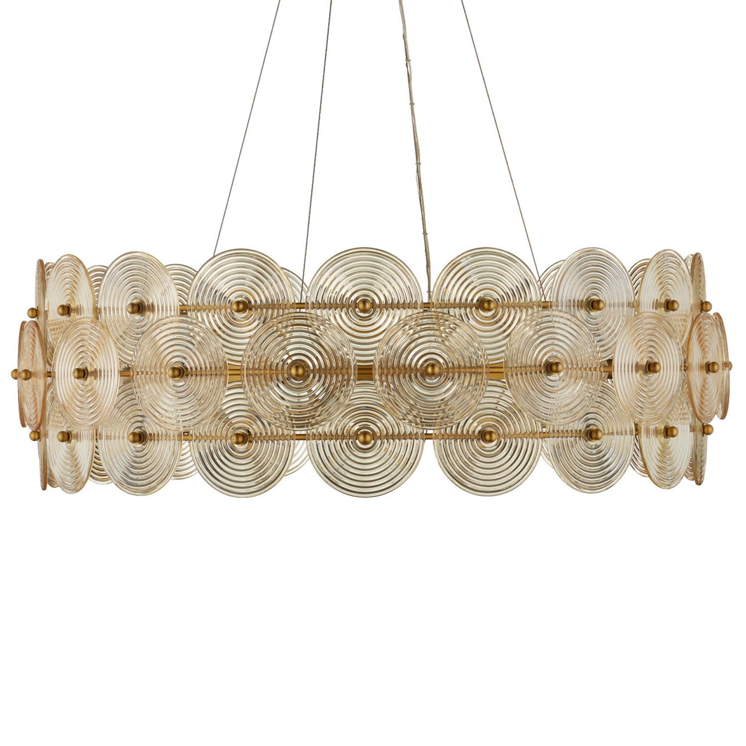 Currey & Co Whirlwind Gold Large Chandelier