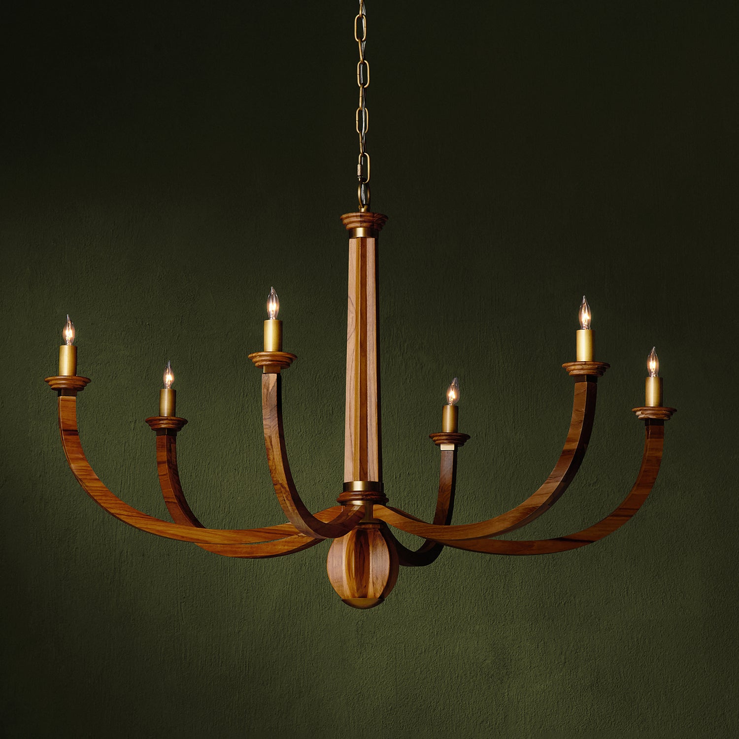 Currey & Co Woodcroft Chandelier