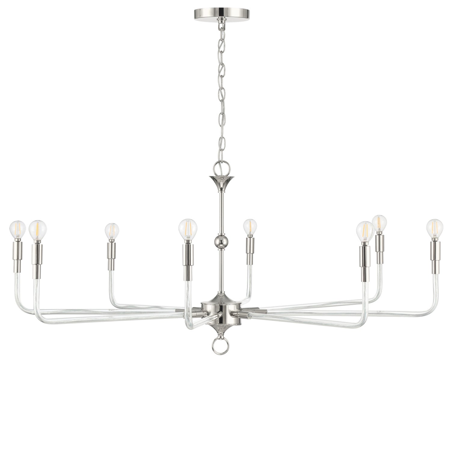 Currey & Co Nantucket Nickel Chandelier