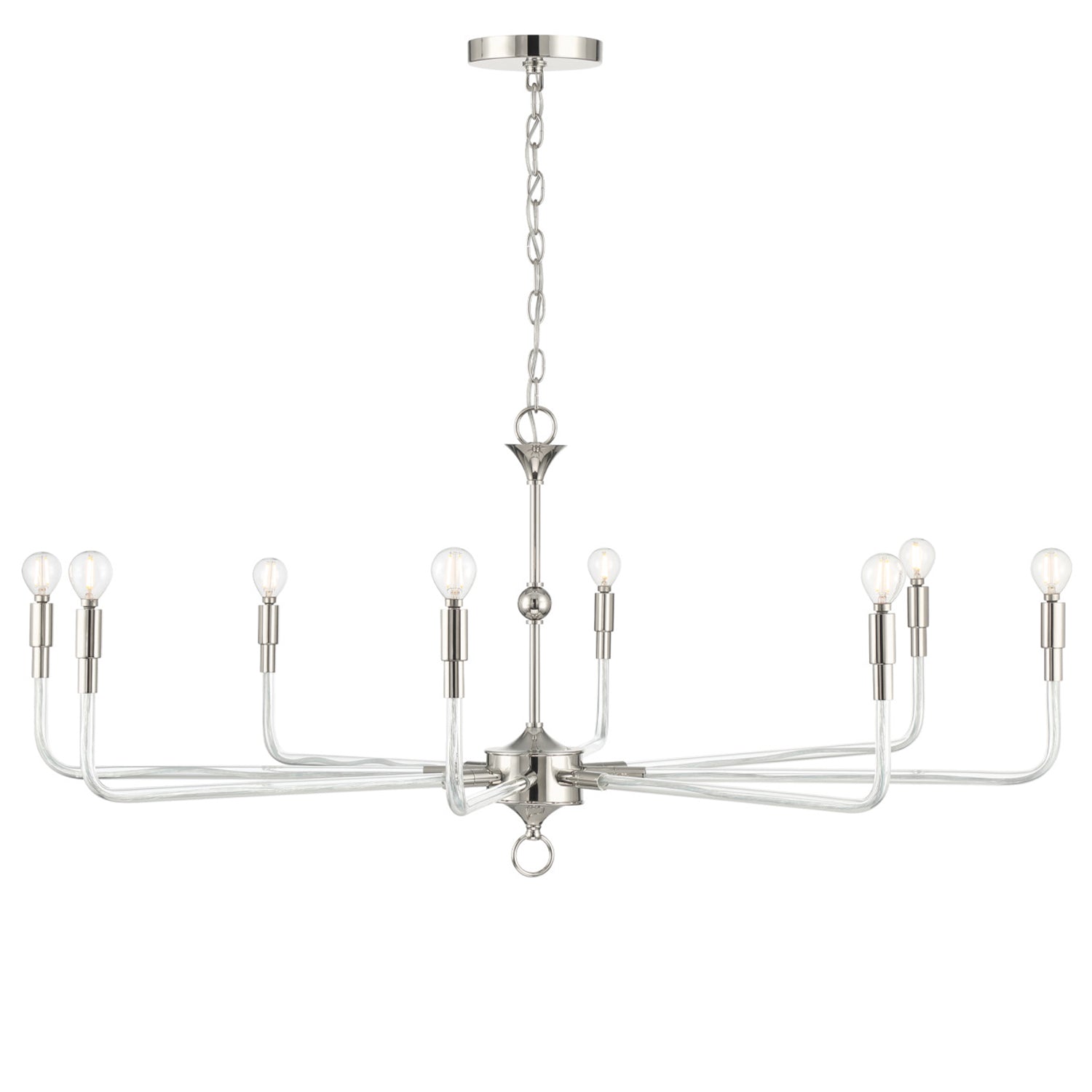 Currey & Co Nantucket Nickel Chandelier