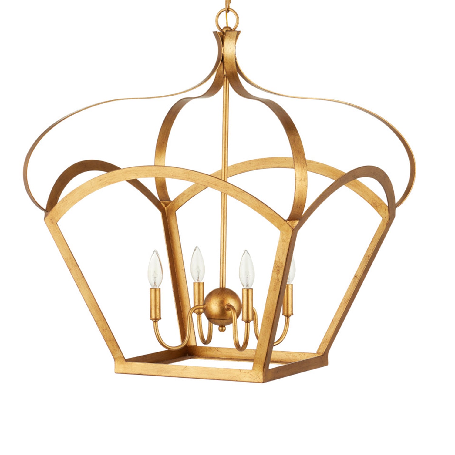 Currey & Co Coronet Gold Lantern