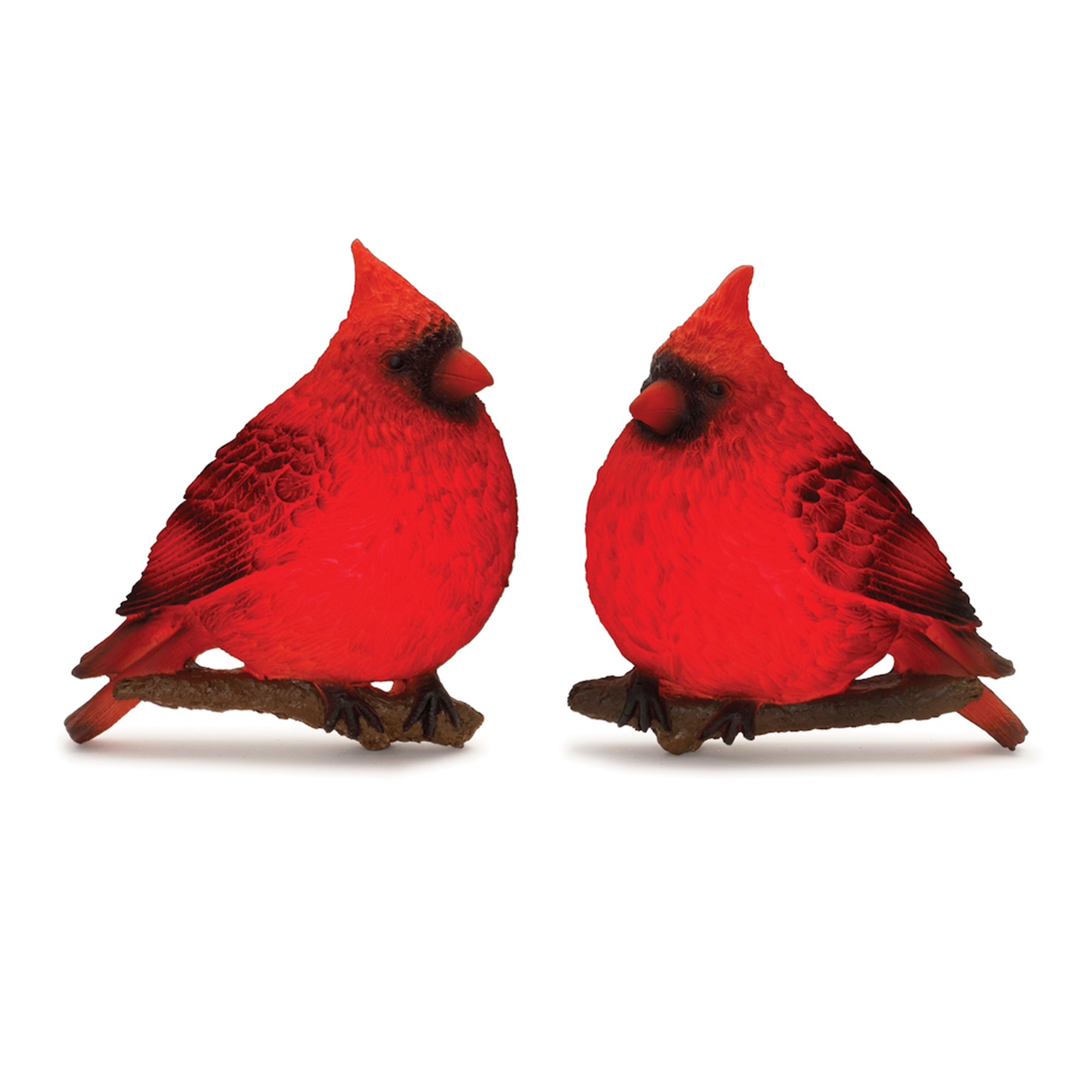 LED Cardinal Bird Wall Hanging Set of 2
