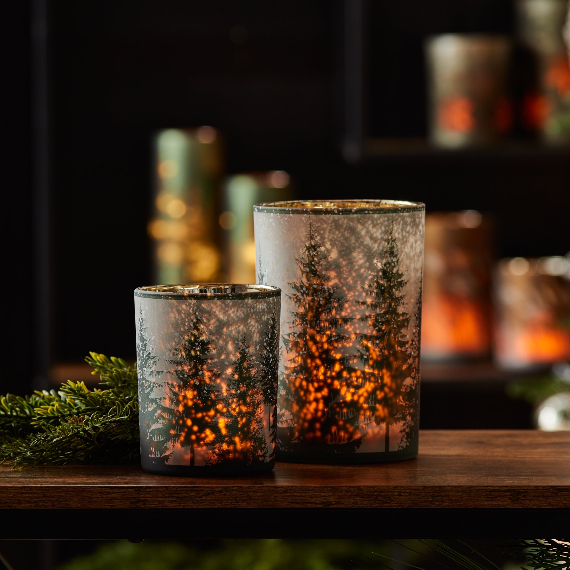 Tree Votive Candle Holder Set of 2