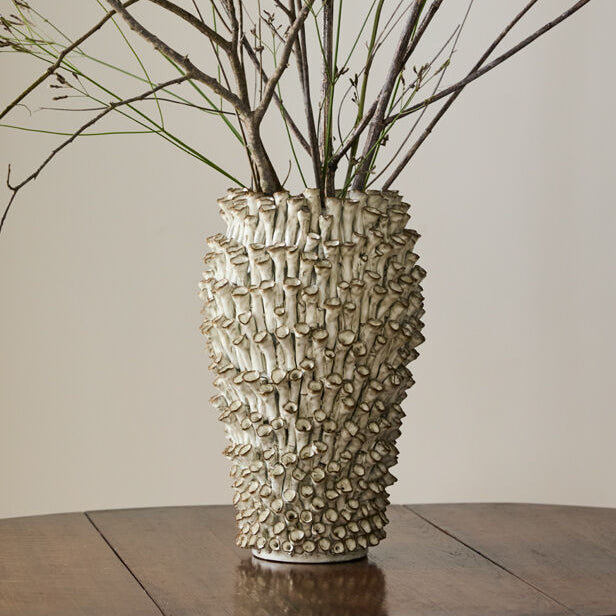 Surreal Vase shown as a styled home décor accent