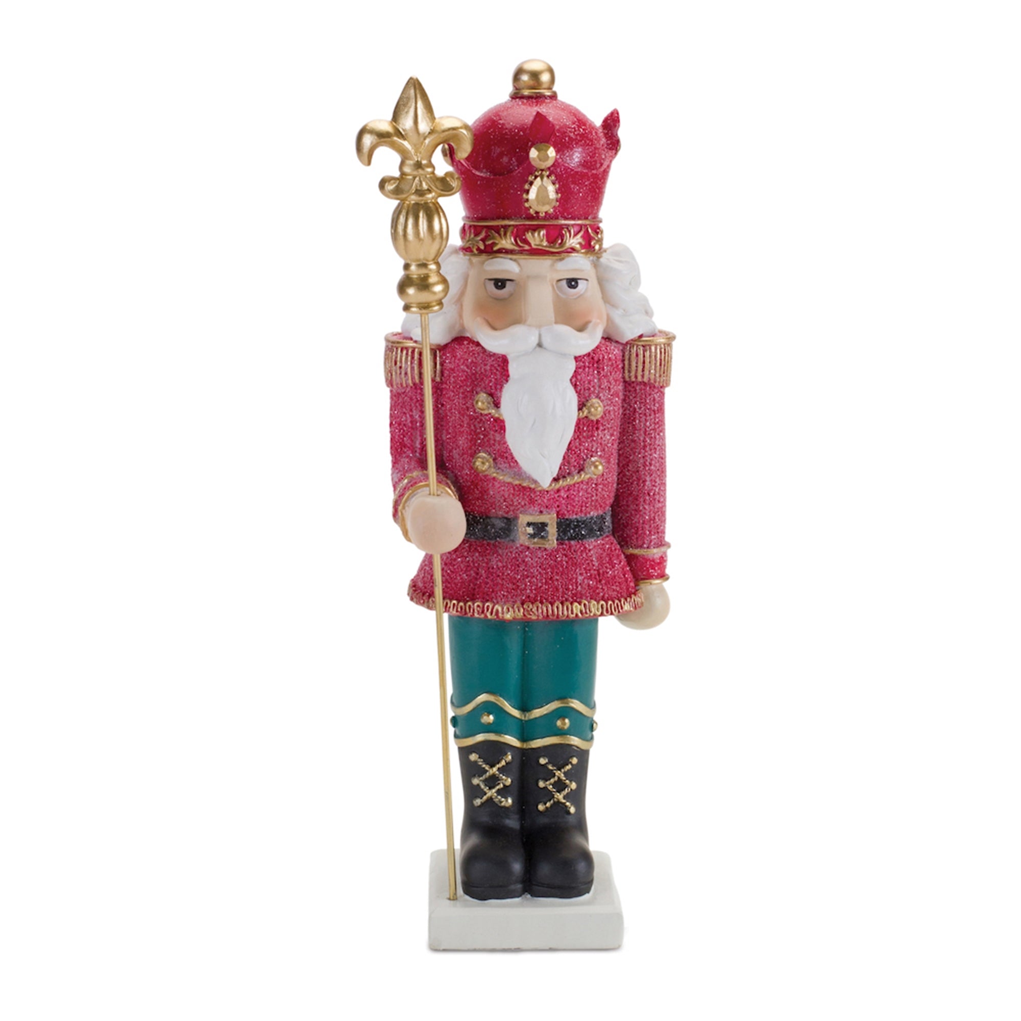 Glittered Nutcracker Figurine Set of 2