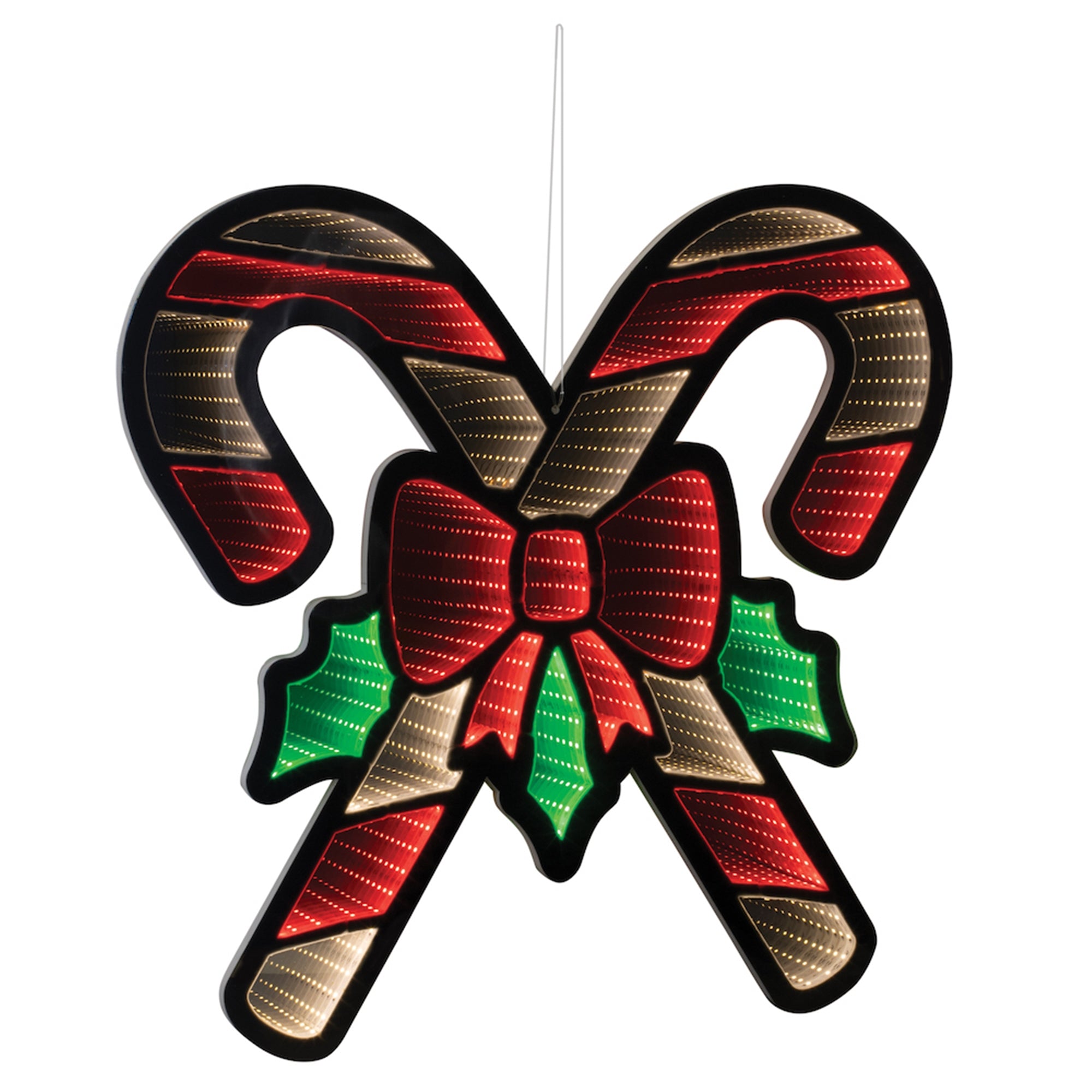 Double Holiday Candy Cane Ekko Light Display