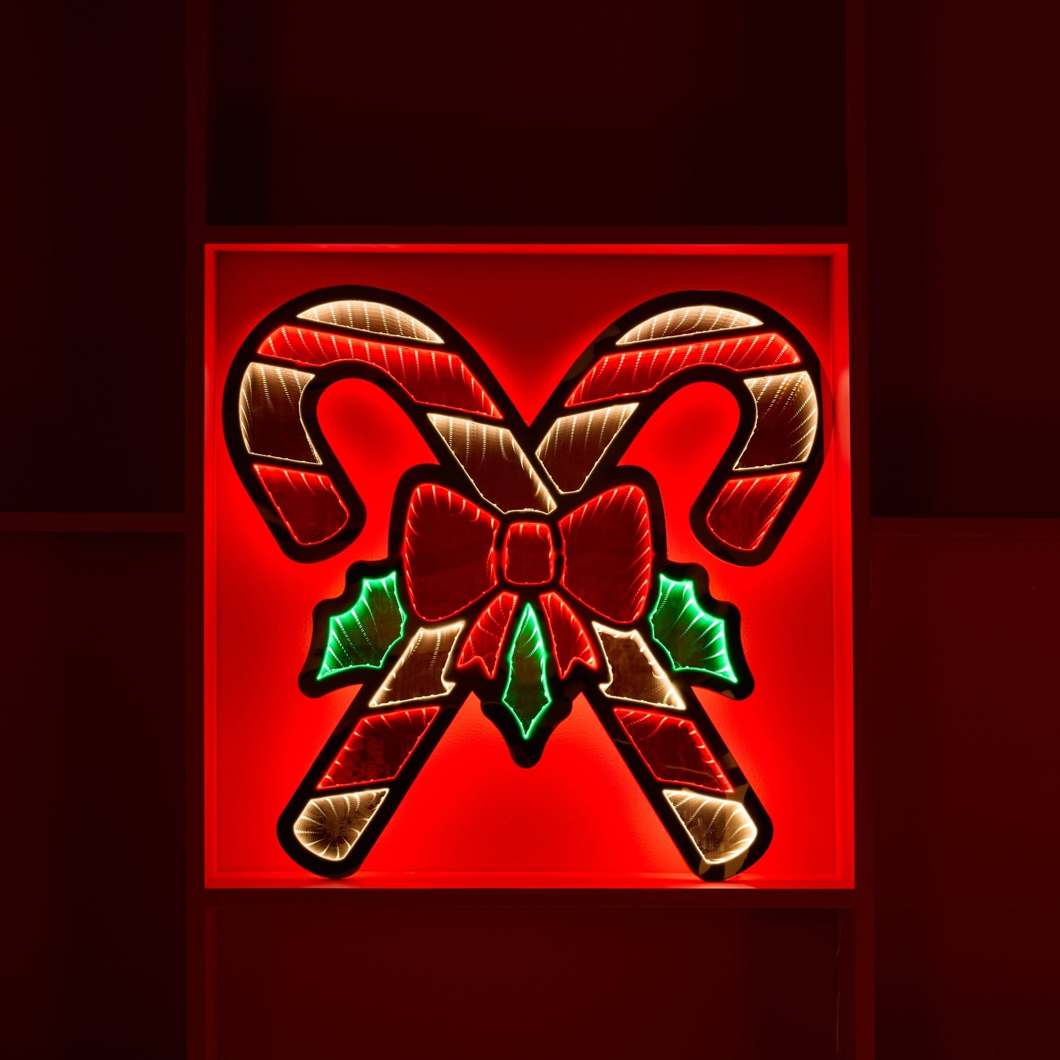 Double Holiday Candy Cane Ekko Light Display