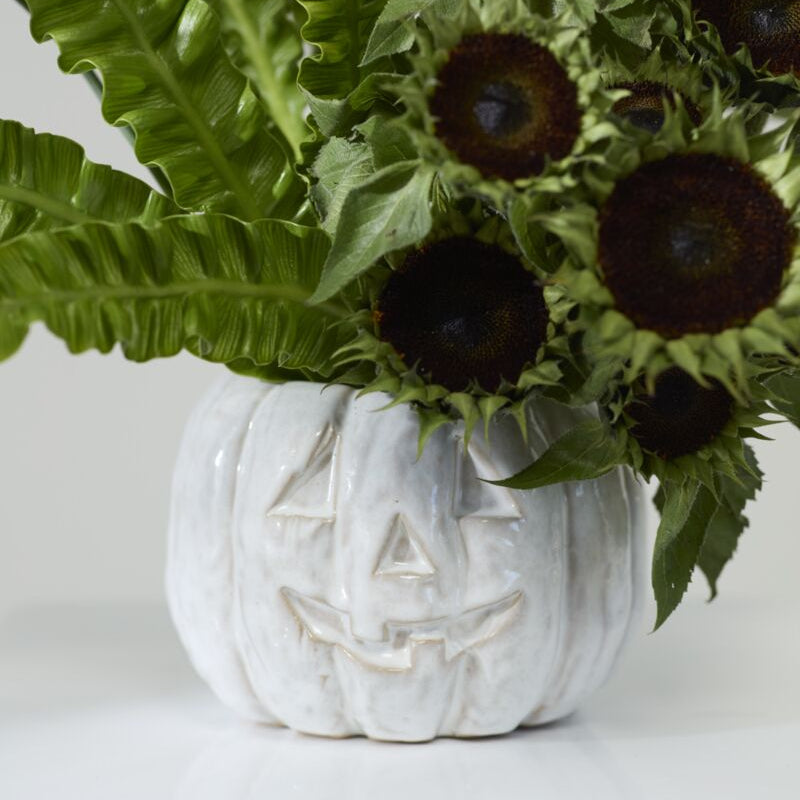 Pumpkin Glazed Pot Set of 2