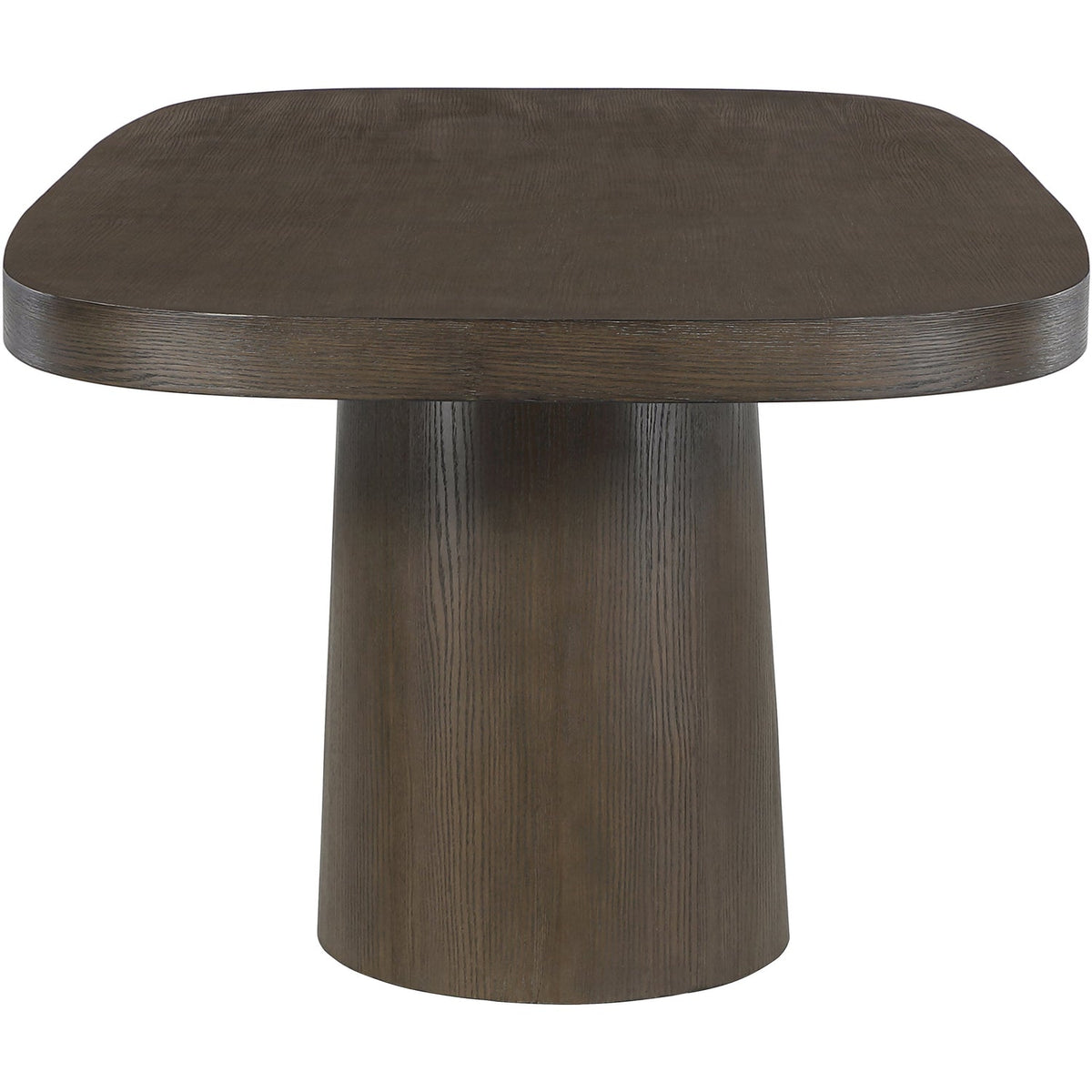 Woodhaven 95.5in Brown Solid Wood And Oak Veneer Dining Table