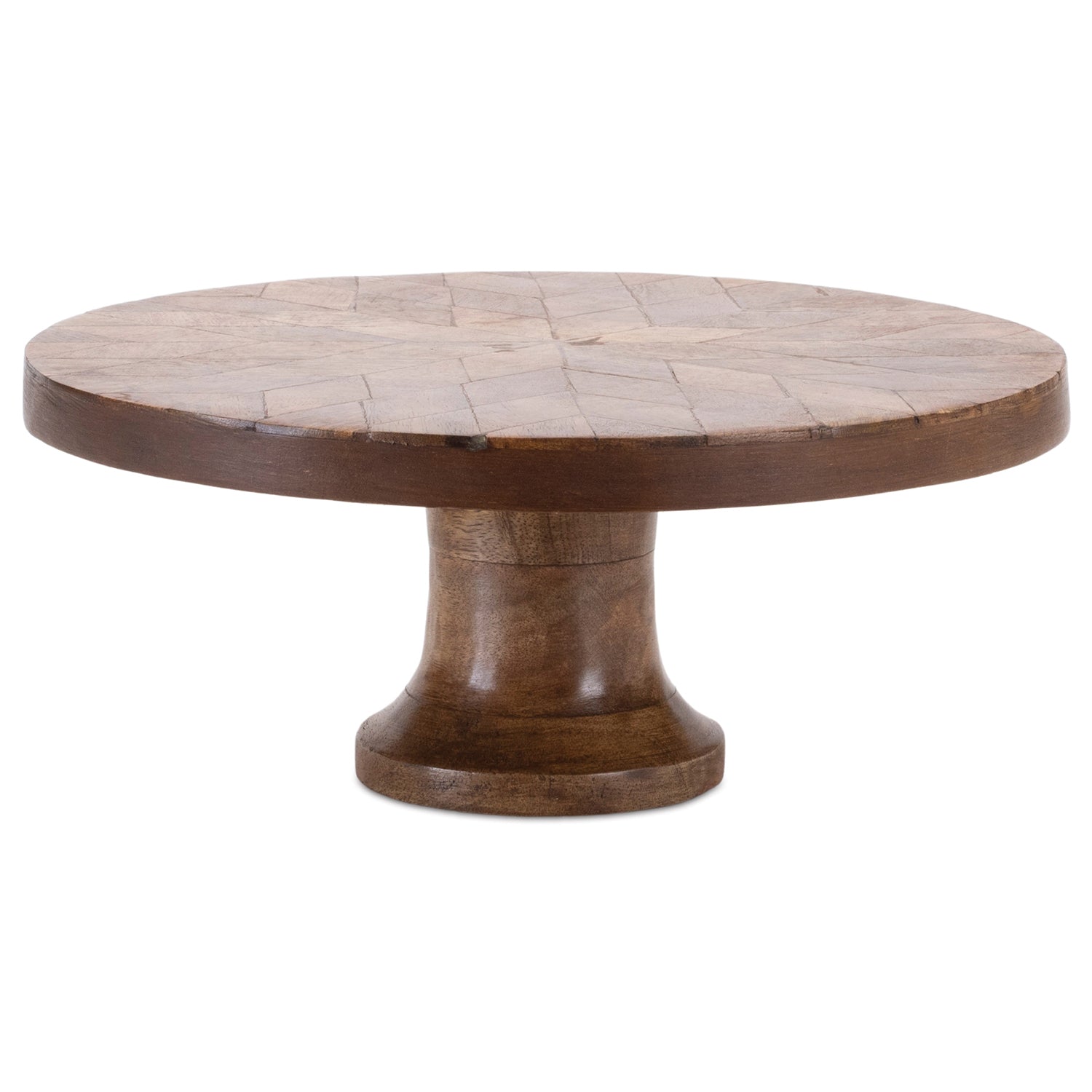 Mango Wood Pedestal Tray