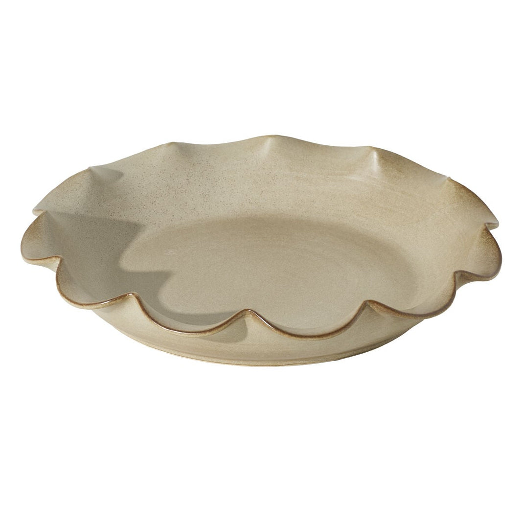 Scallop Trimmed Tray ceramic design accent