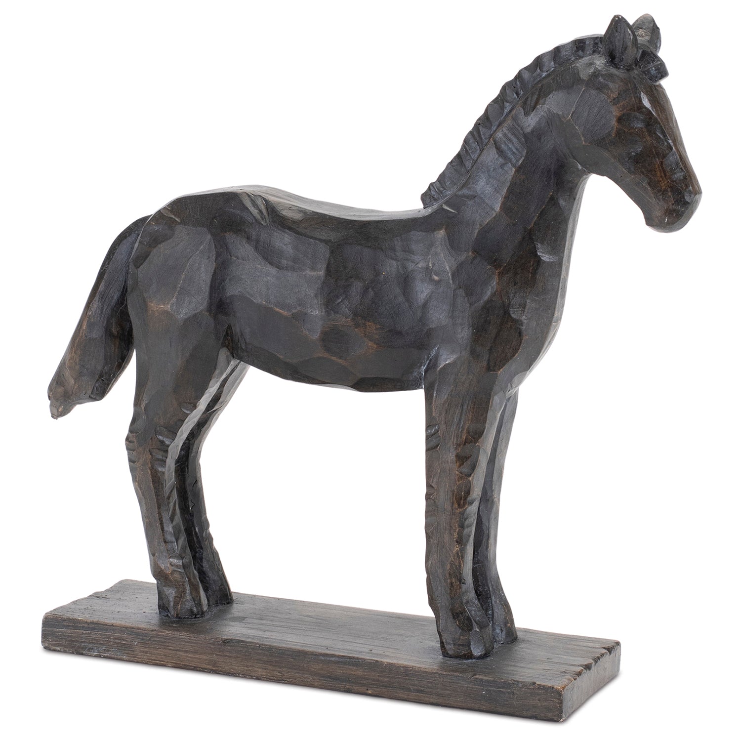Standing Horse with Base Set of 2