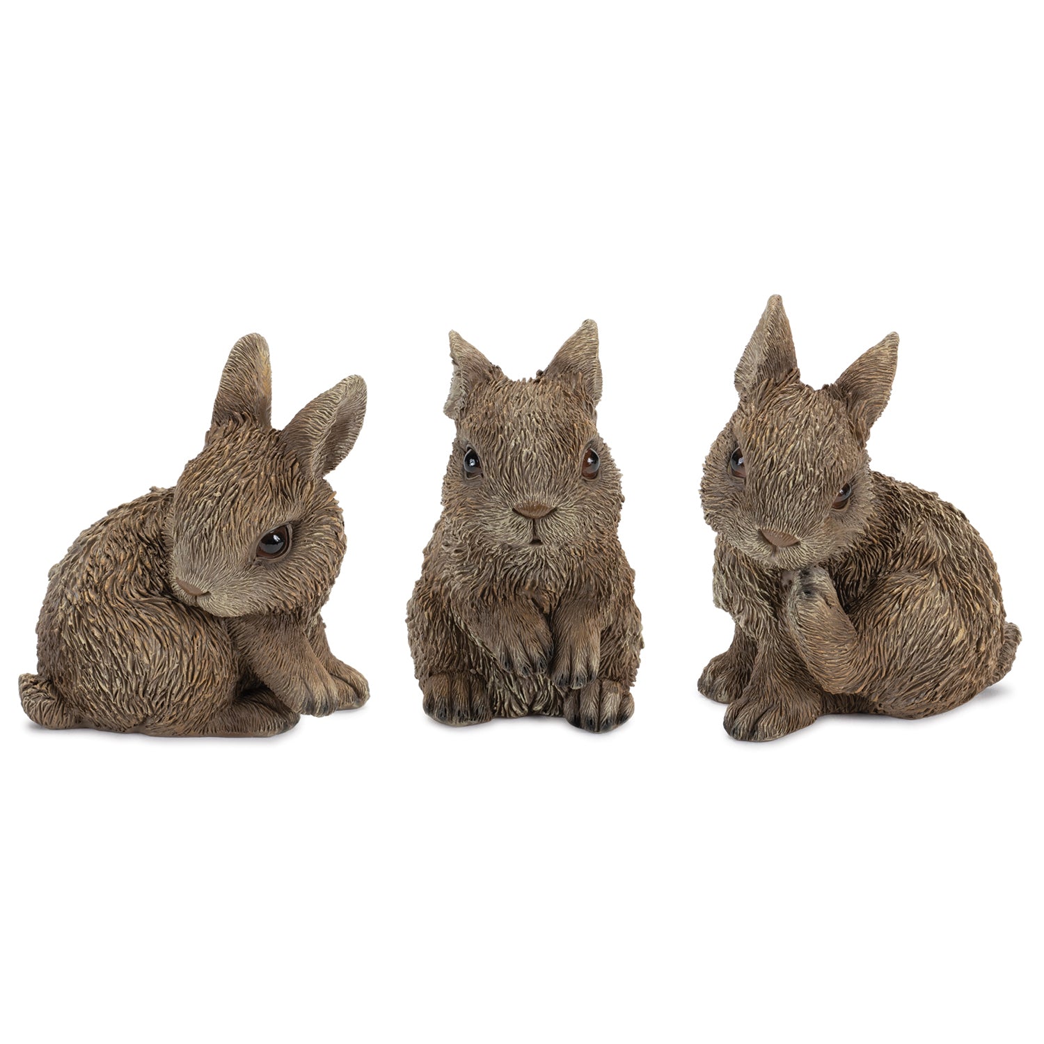 Mini Garden Bunny Rabbit Figurine Set of 3