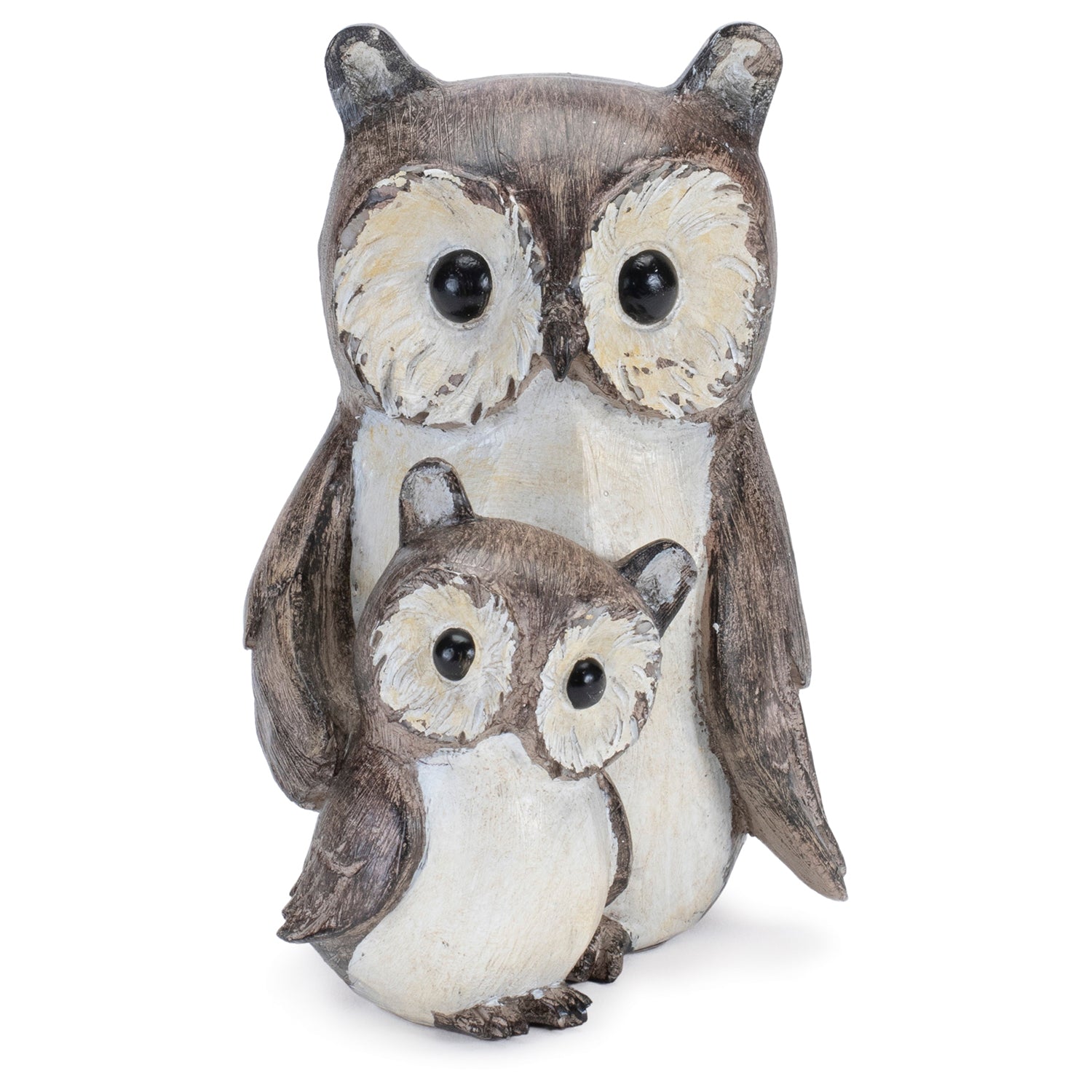 Woodland Owl with Baby Figurine Set of 4