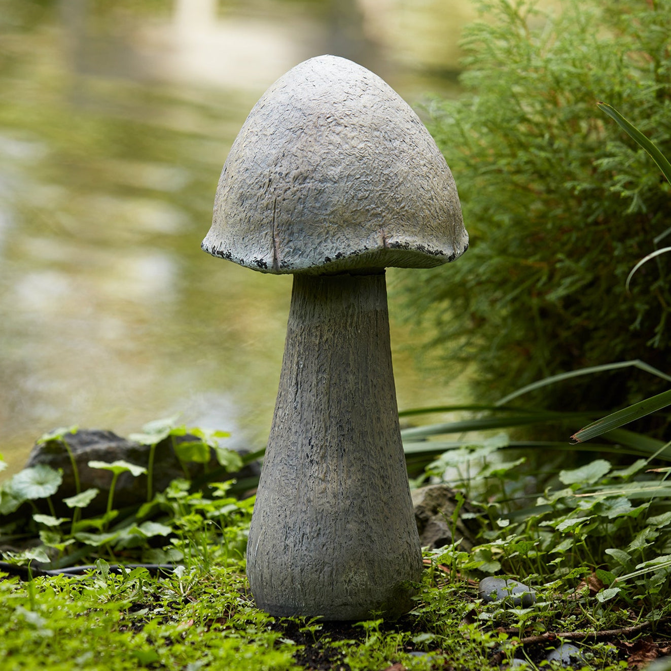 Stone Mushroom Garden Accent Set of 2