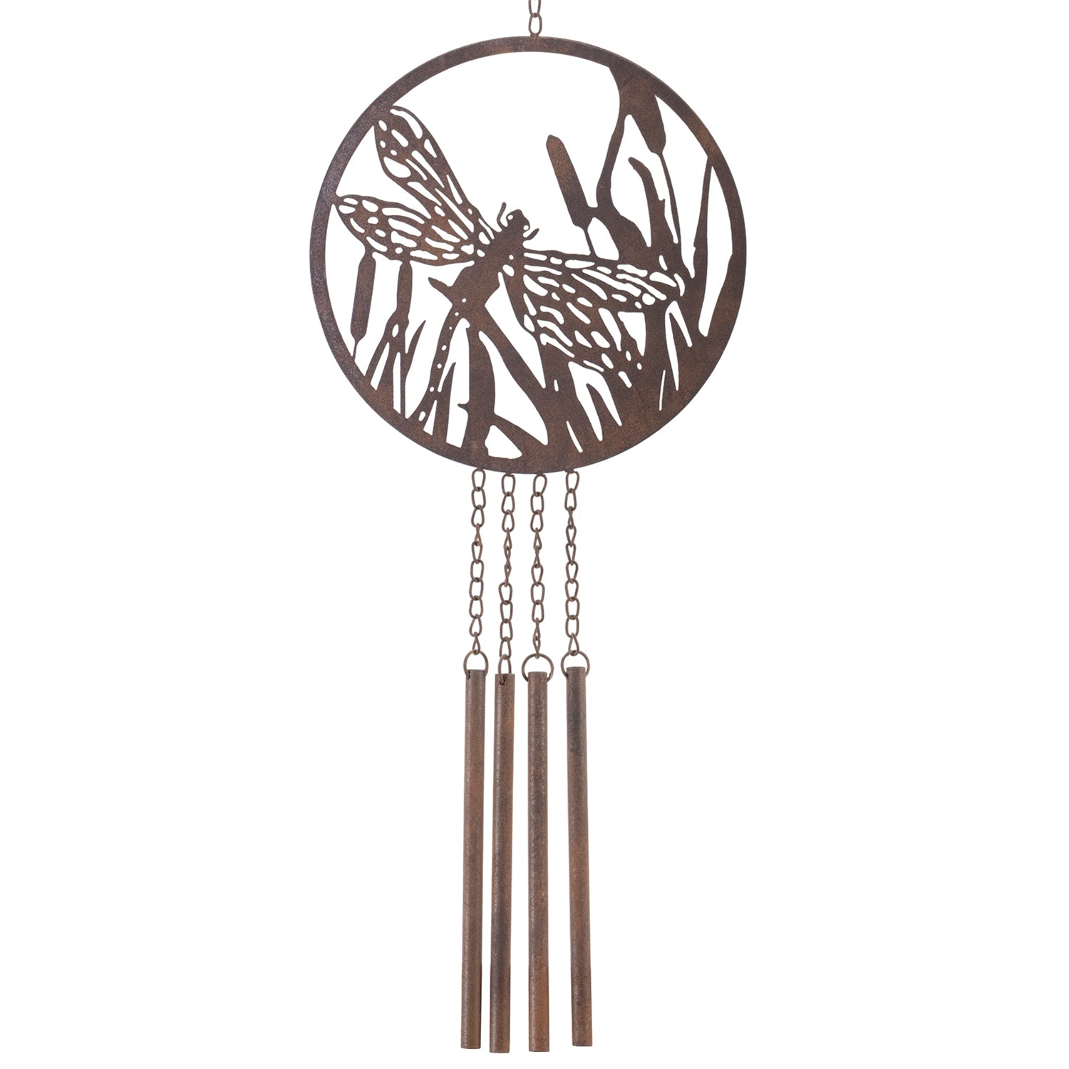 Bronze Metal Dragonfly Wind Chime