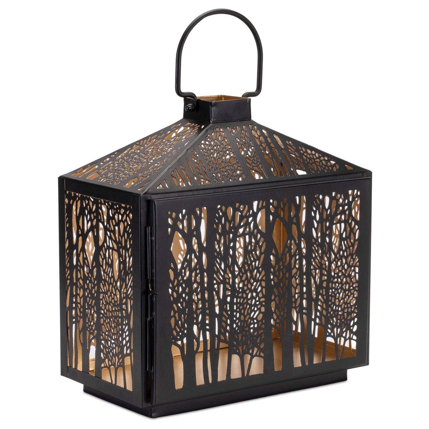 Forest Cut Metal Lantern