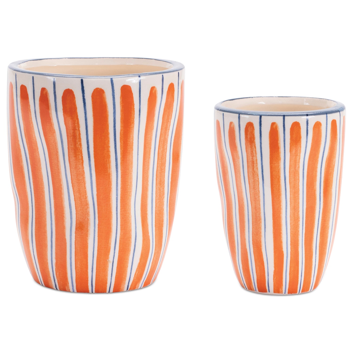 Wavy Stripe Planter Set of 6