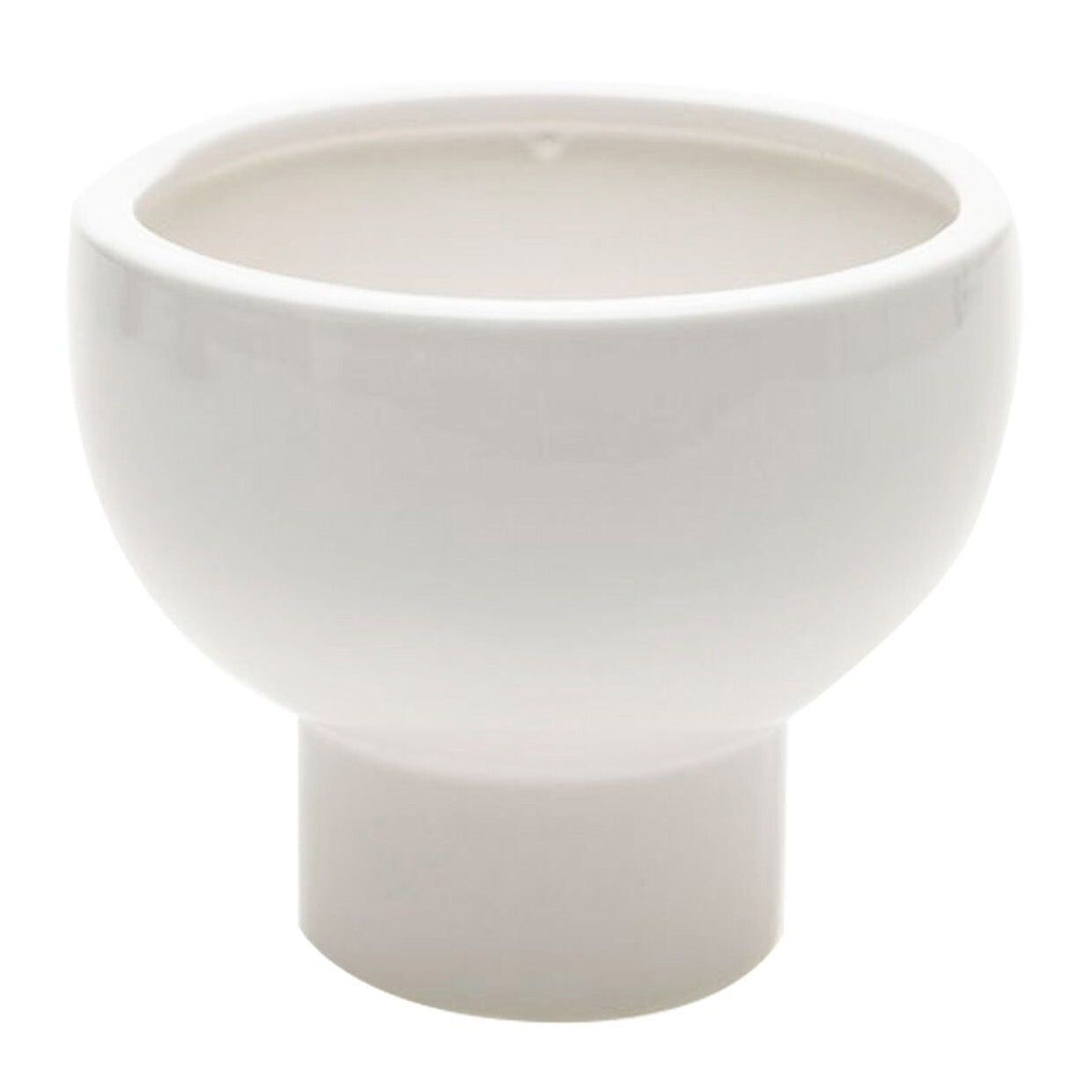 Orion Compote, a white ceramic home decor accent