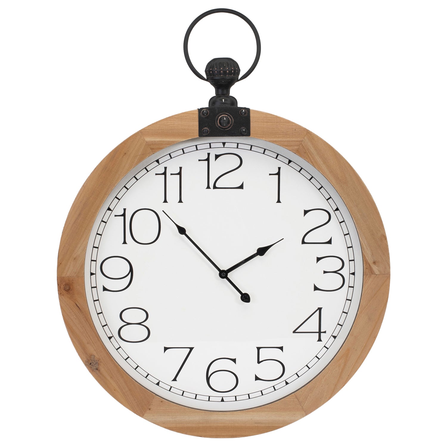 Round Wood Wall Clock