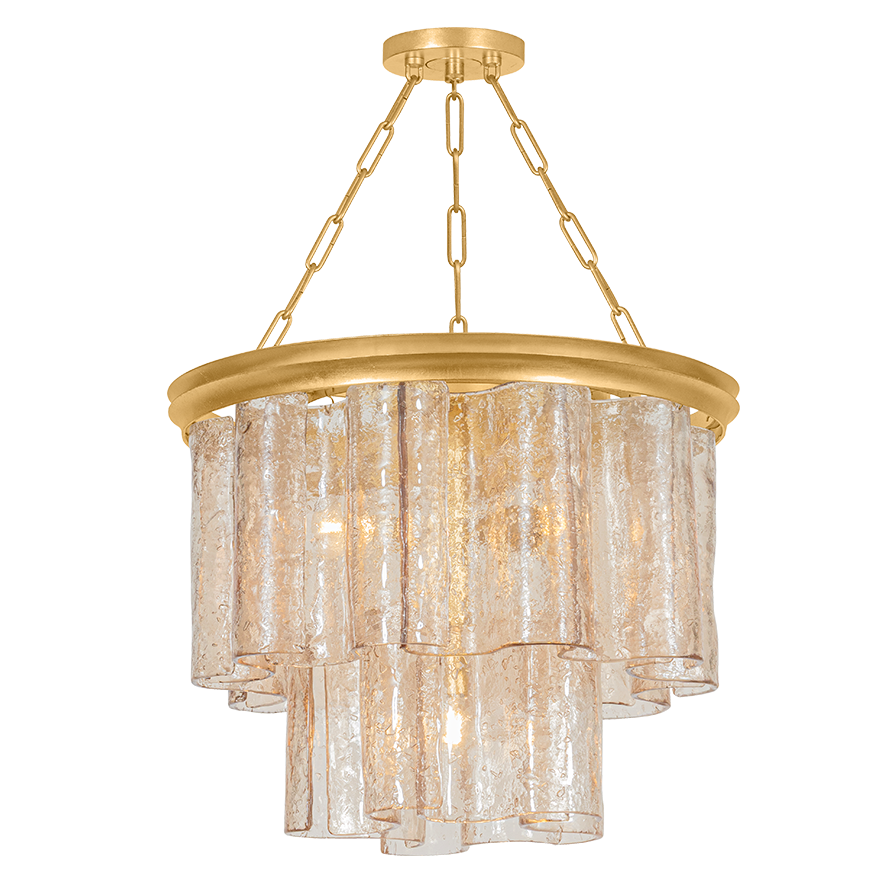 Hudson Valley Lighting Finchville Small Chandelier in Vintage Gold Leaf, primary product view