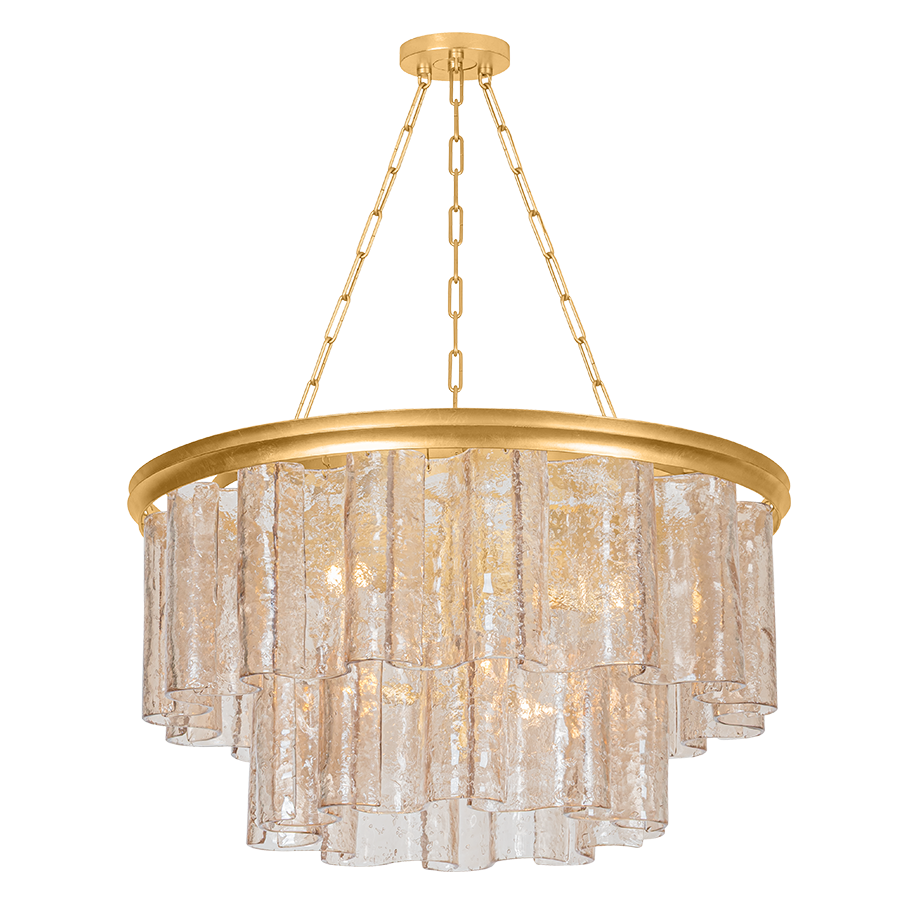 Hudson Valley Lighting Finchville Medium Chandelier in Vintage Gold Leaf, primary product view