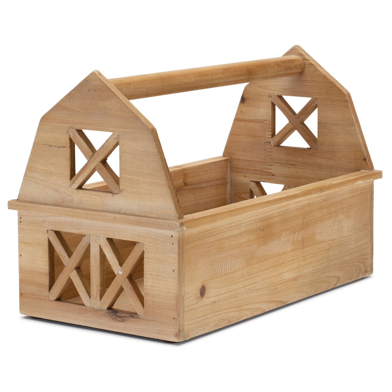 Wood Barn Caddy Tray