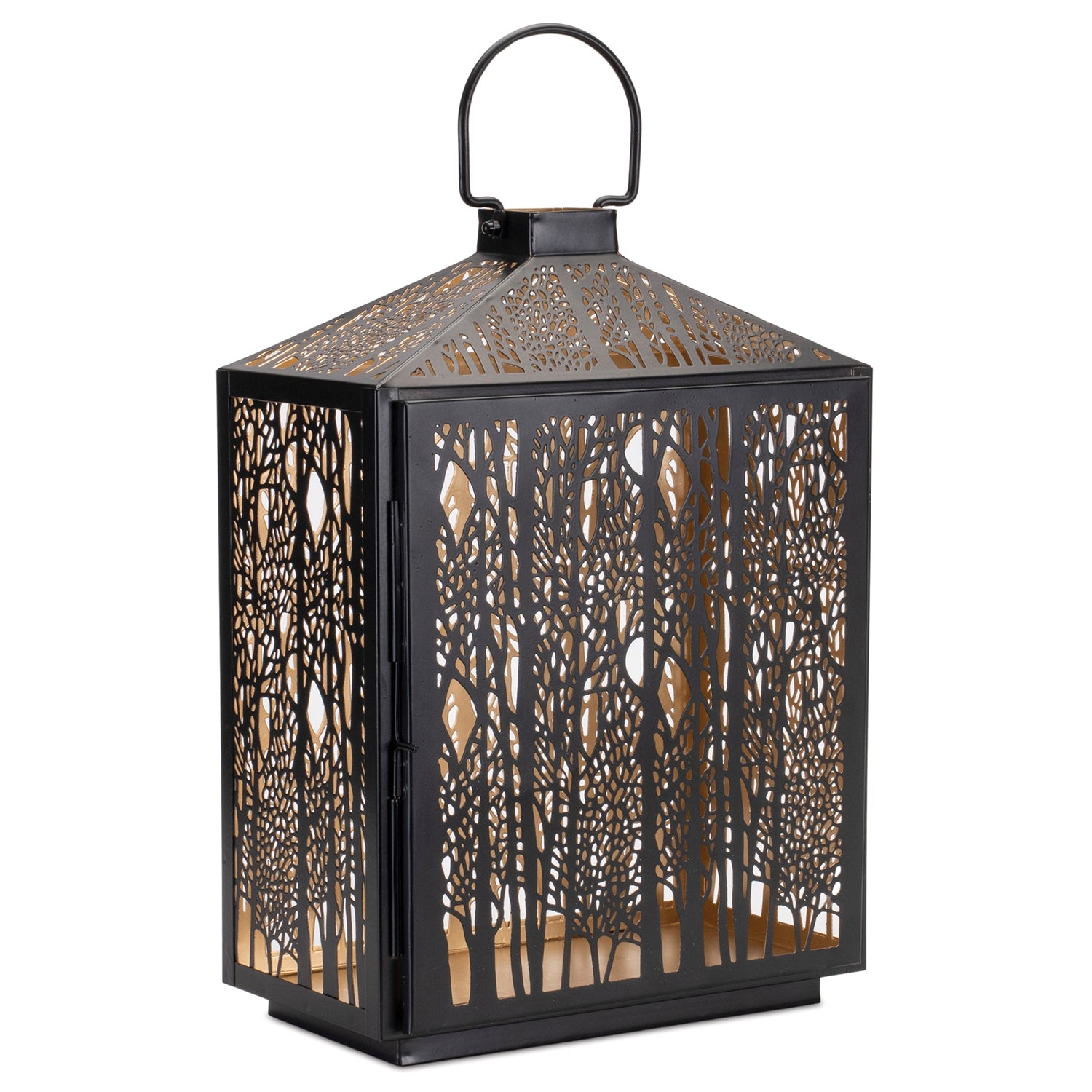 Forest Cut Metal Lantern