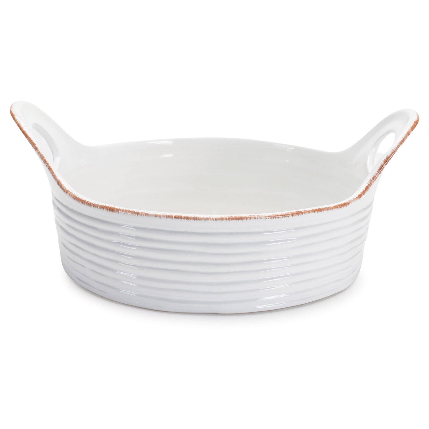 Ceramic Bowl with Handles Set of 2