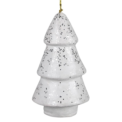 Paper Mache Tree Ornament Set of 3