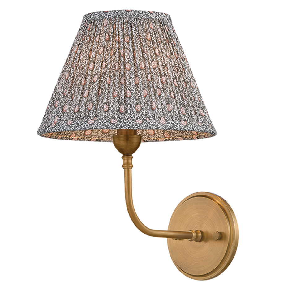 Hudson Valley Lighting Garnerville Wall Sconce in Patina Brass, primary product view