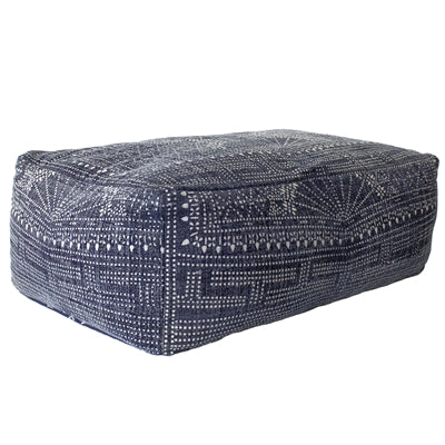Indigo Batik Pouf