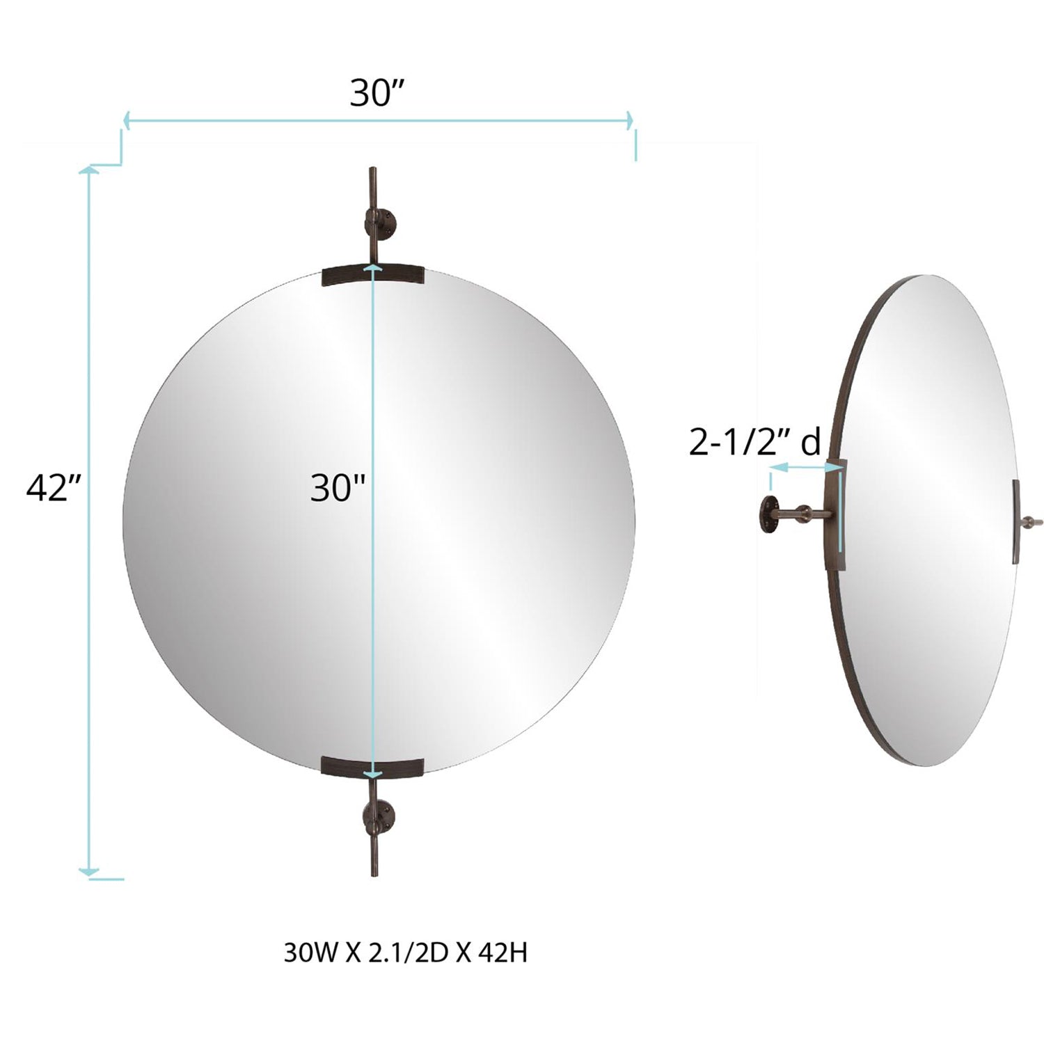 Wexford Round Wall Mirror